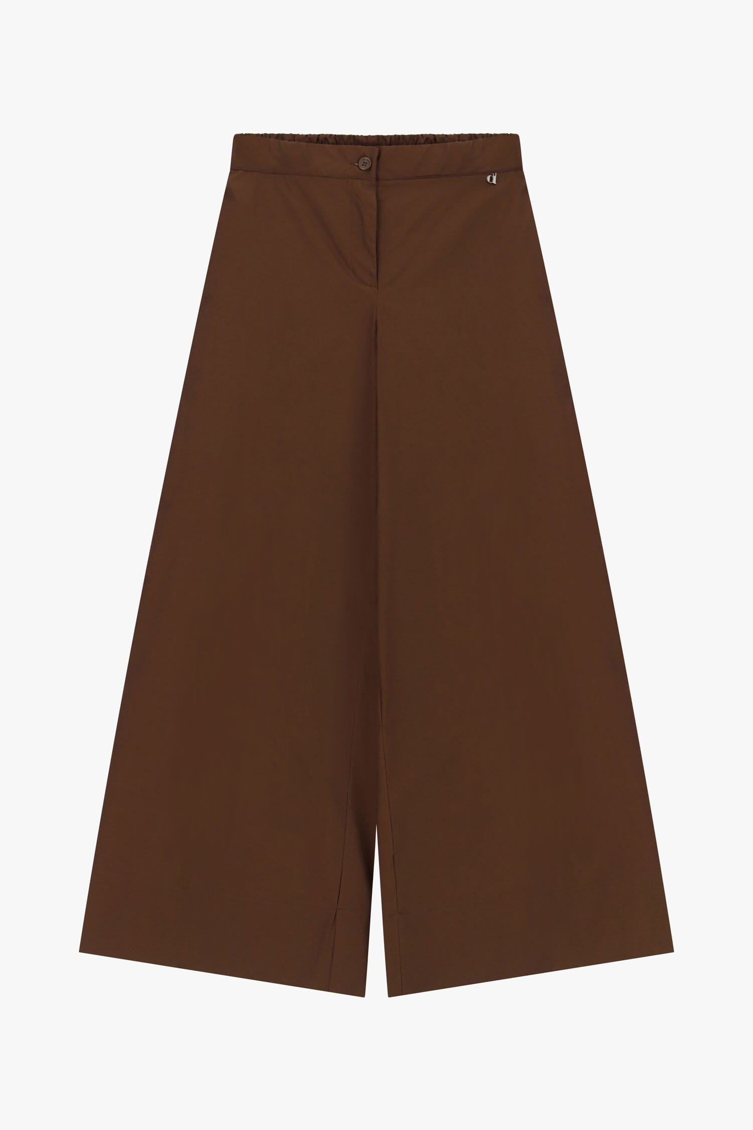 Pantalon palazzo à taille élastique et boutonnage Dixie