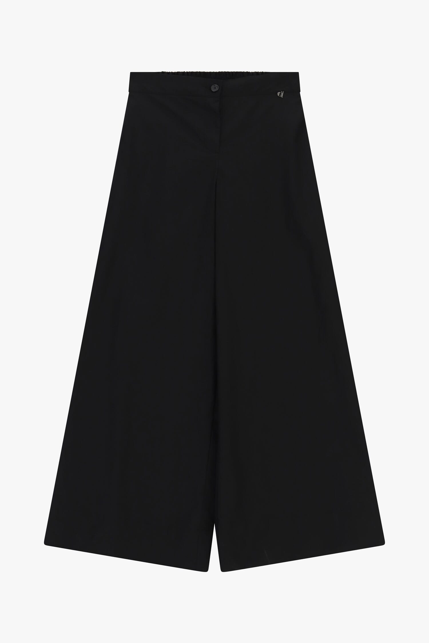 Pantalon palazzo à taille élastique et boutonnage Dixie