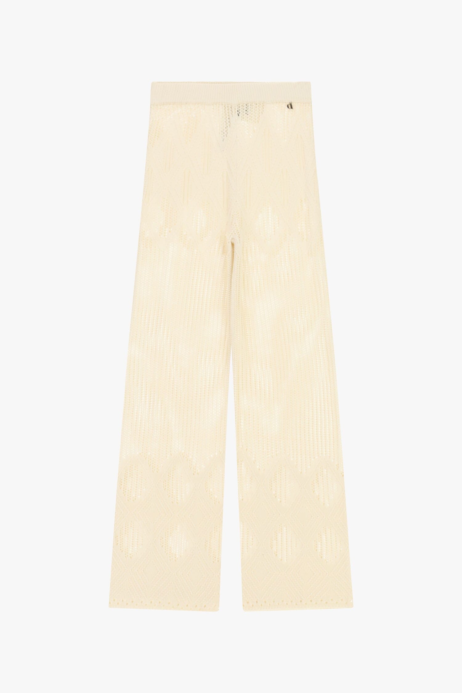 Pantalon à pattes perforé en tricot Dixie