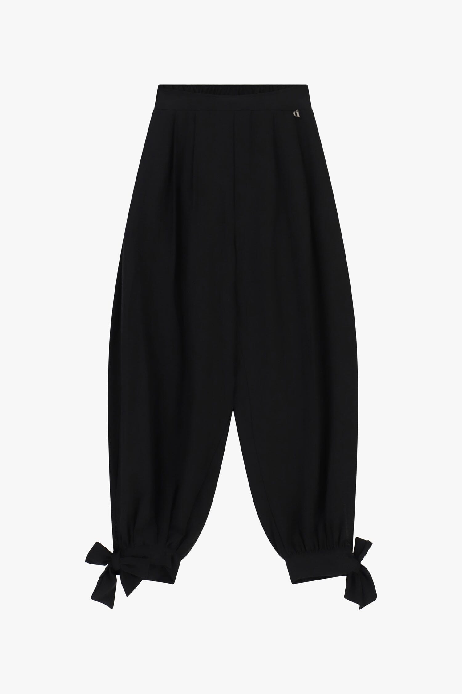 Pantalon Dixie Palace à ourlet noué et à pinces