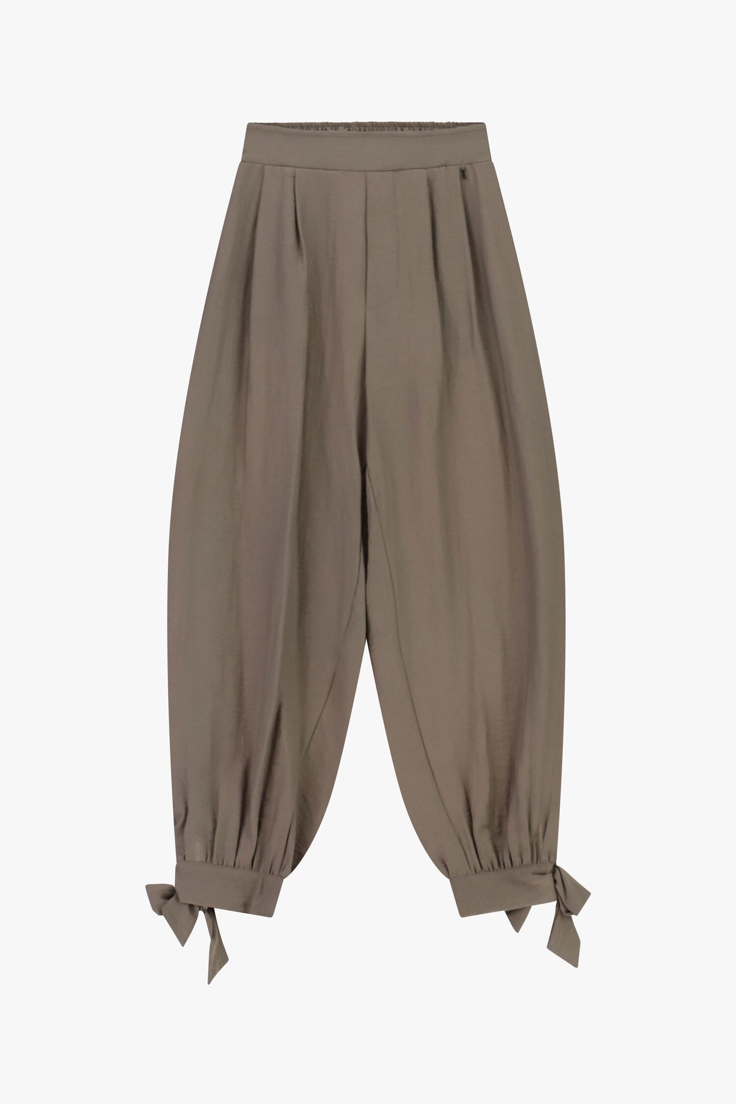Pantalon Dixie Palace à ourlet noué et à pinces