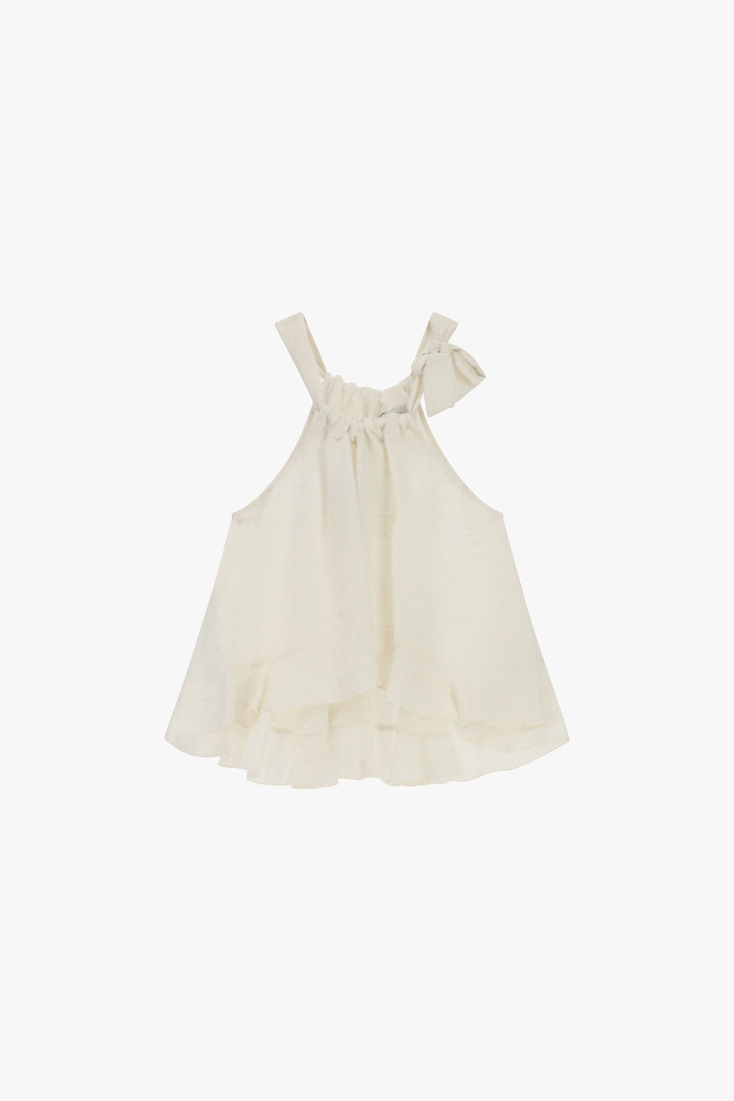 Dixie Wide Top With Curled Shoulders And Ruffles (Top large à épaules bouclées et volants)