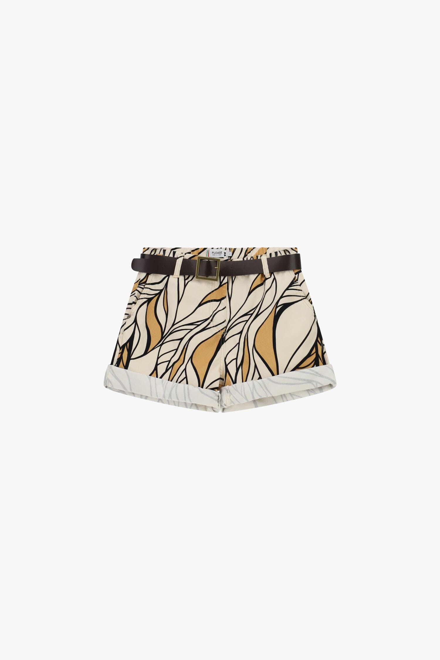 Shorts Regular-Fit Fantasia Grafica E Cintura Please
