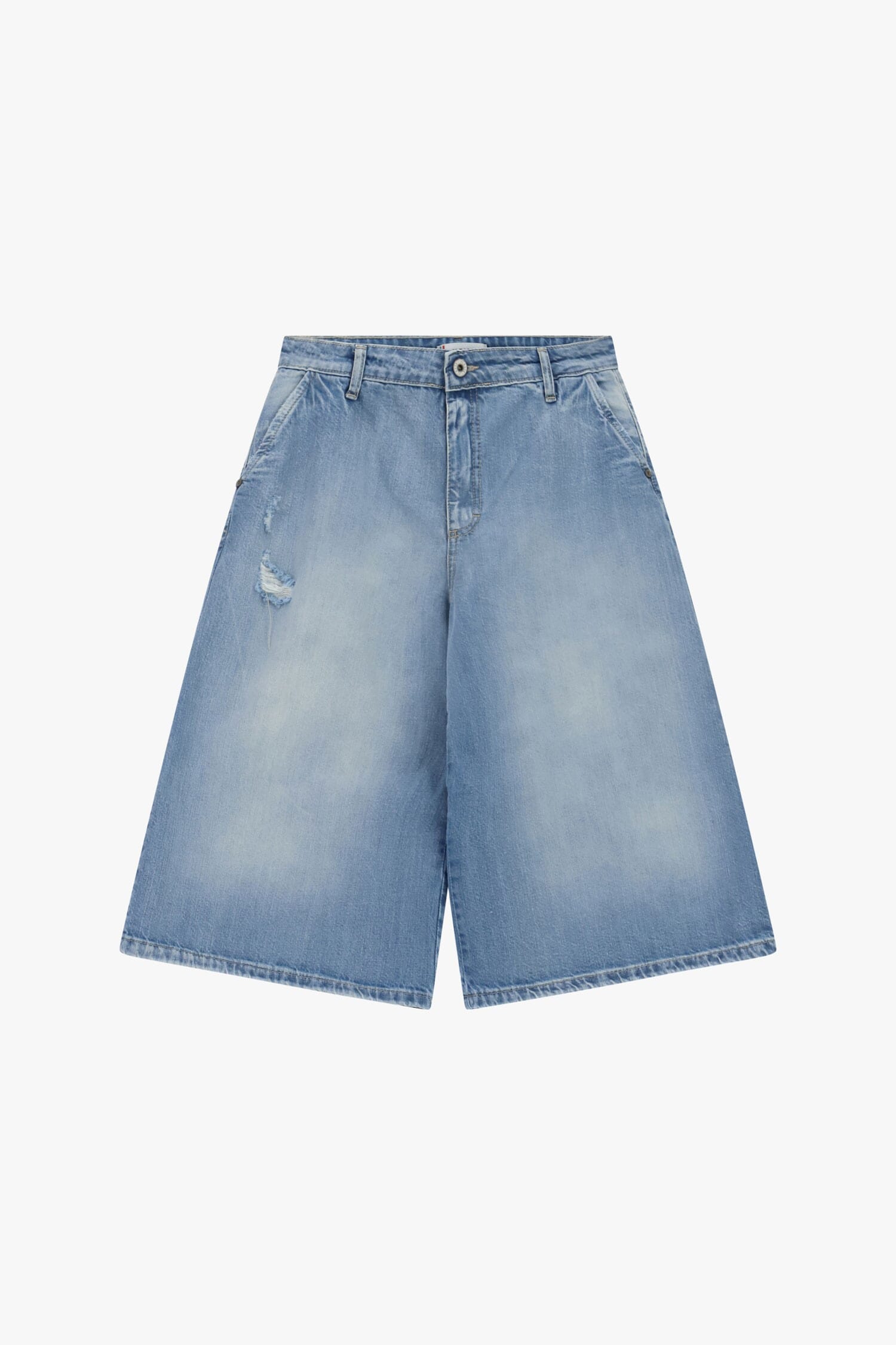 Bermuda Shorts Cinque Tasche Con Effetto Slavato Please