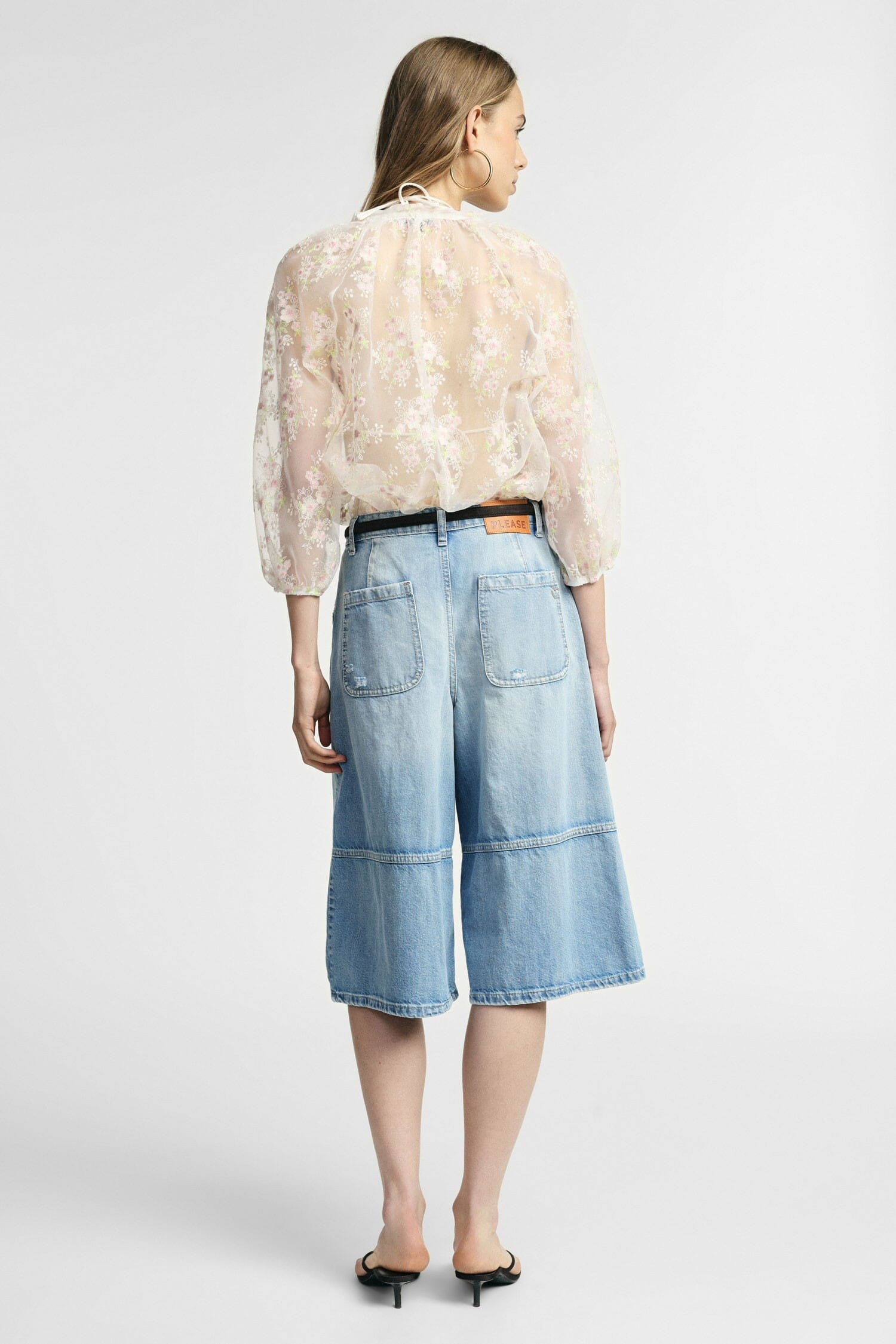 Bermuda Shorts Cinque Tasche Con Effetto Slavato Please