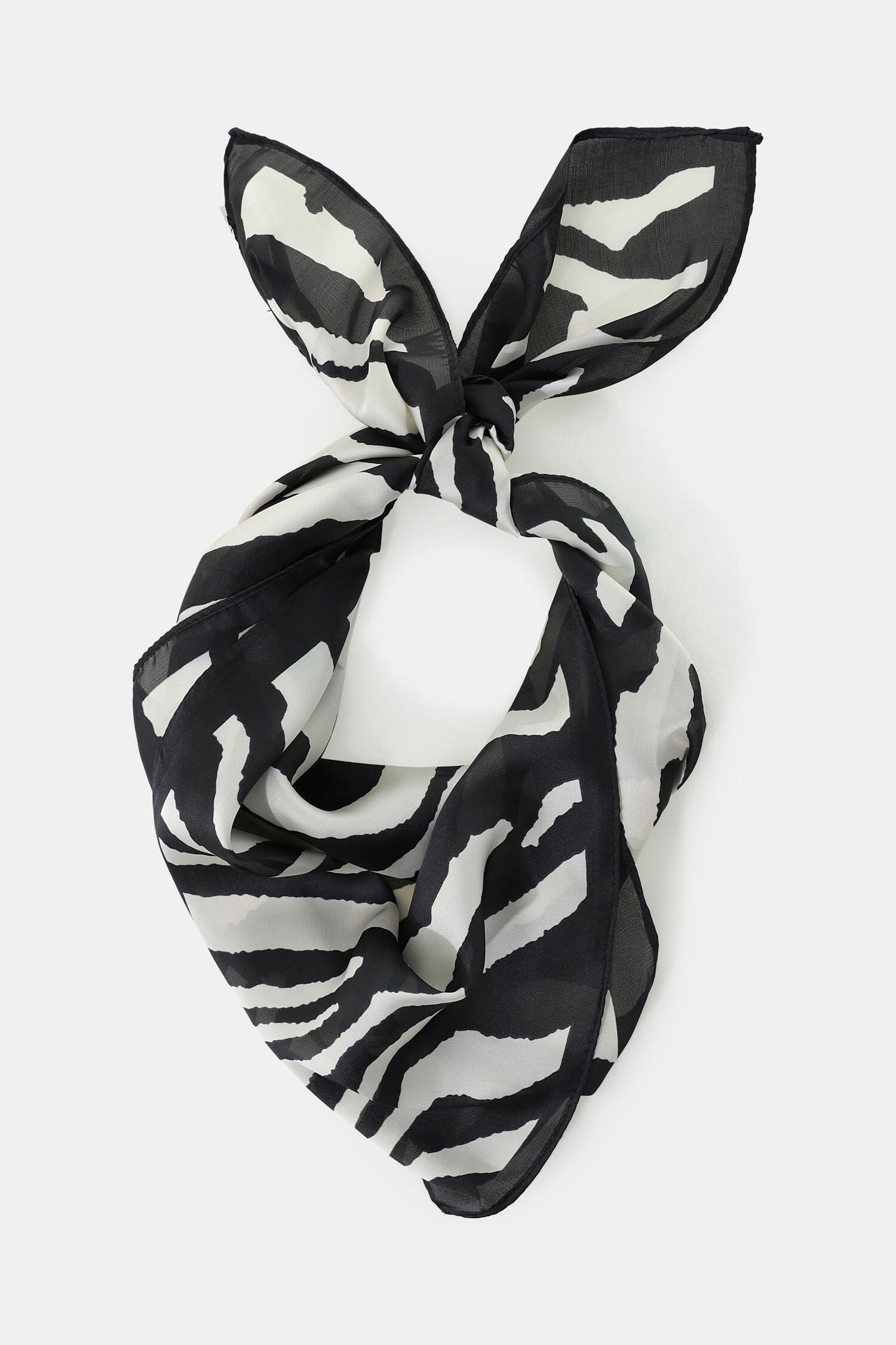 Foulard Stampa Zebrata Orlo Rifinito Leggero Please