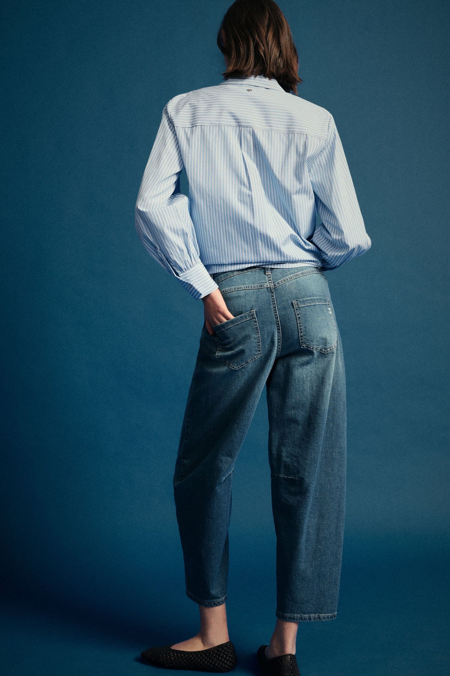 Baloon Cut Wide Leg Jeans Please