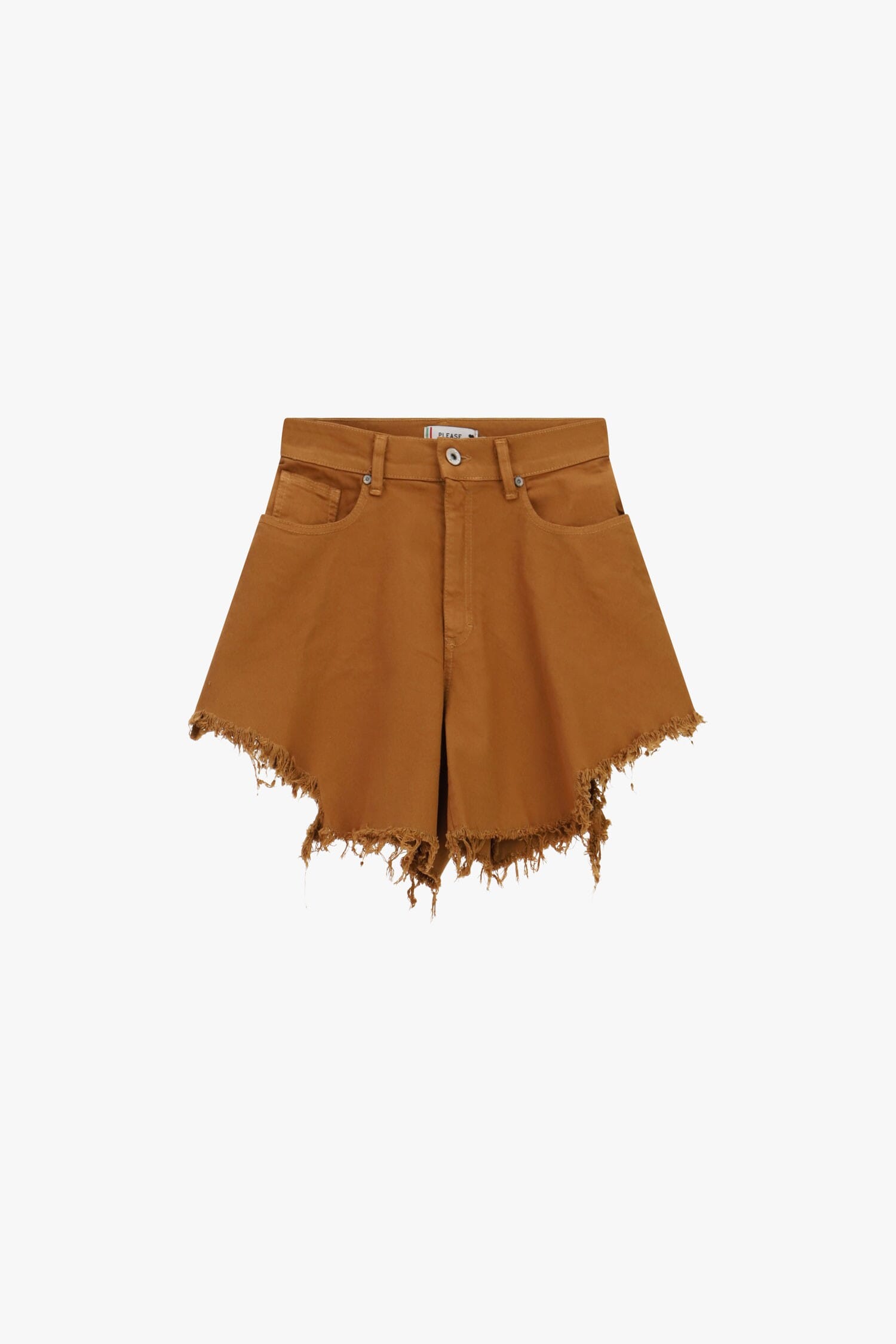 Shorts Regular-Fit Con Orlo Sfrangiato E Cinque Tasche Please