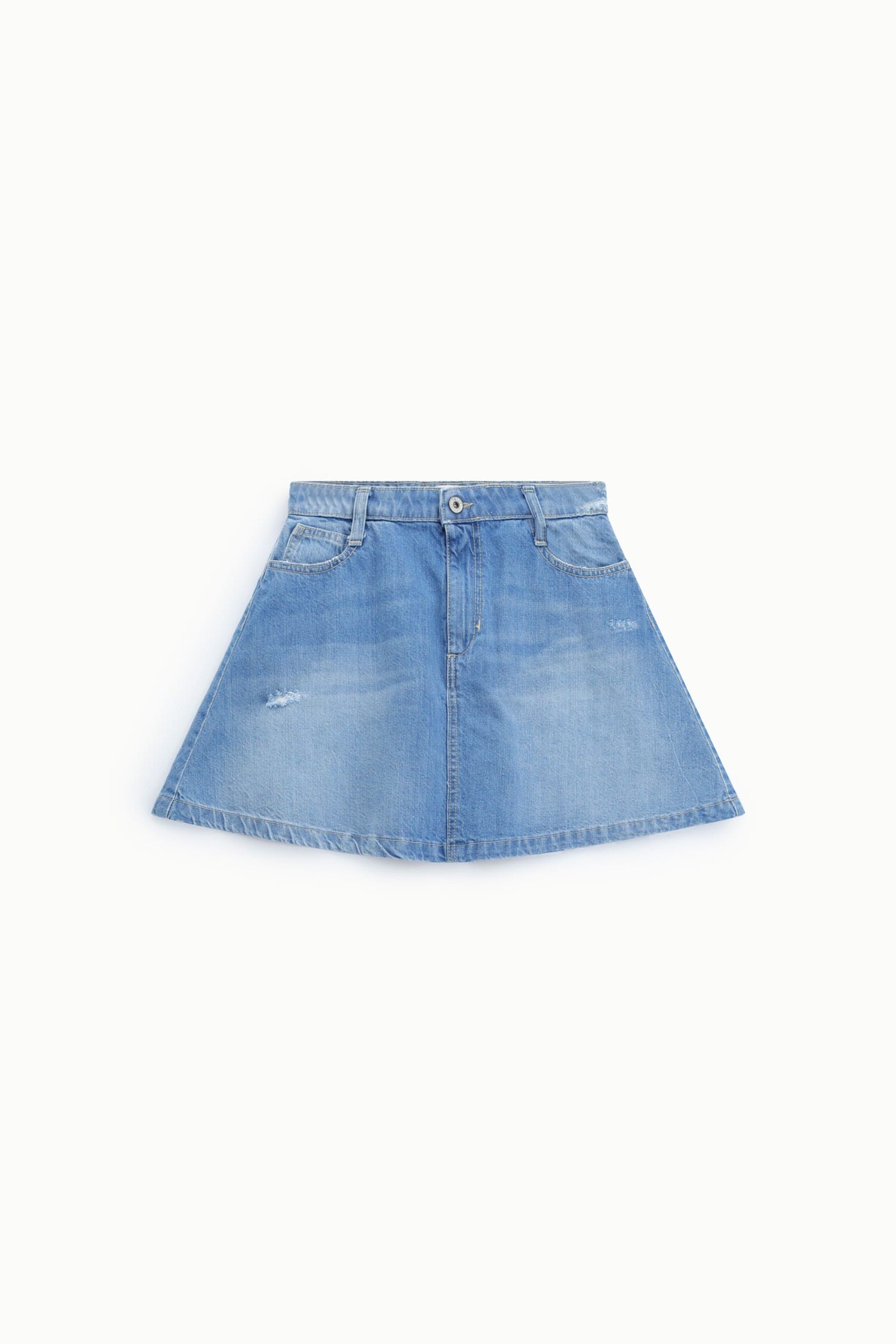 Jupe courte Five Pockets Denim Fitted Effect Please