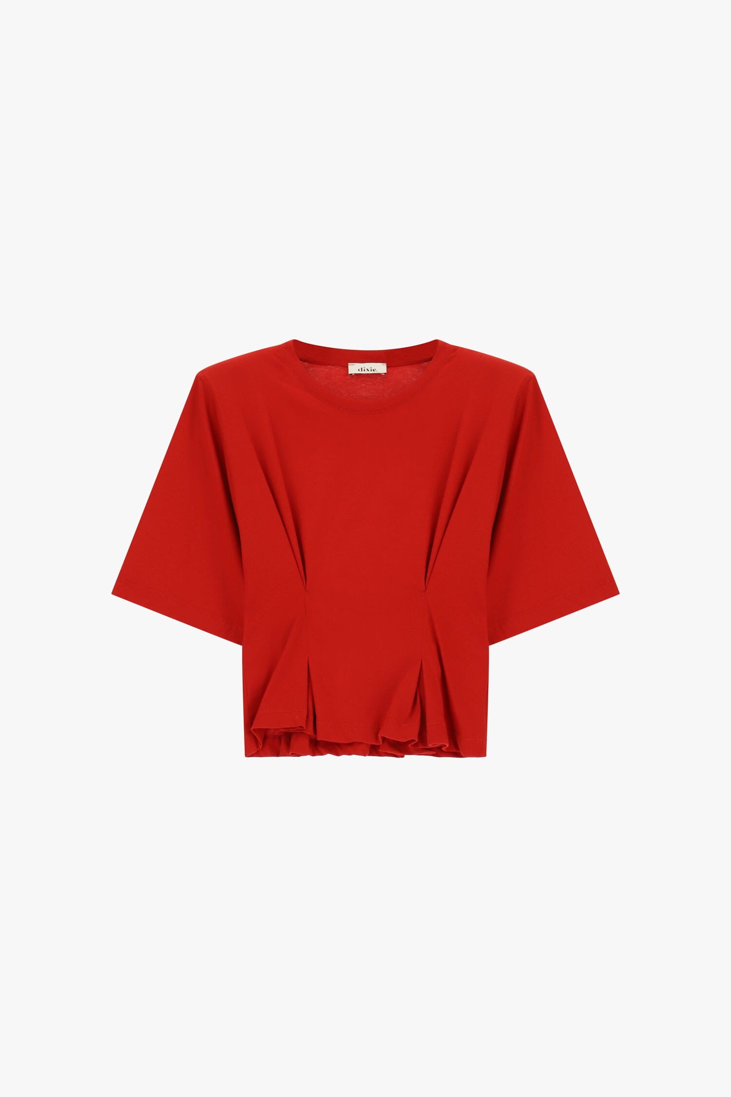 T-Shirt Con Maniche Ampie E Pieghe Frontali Dixie