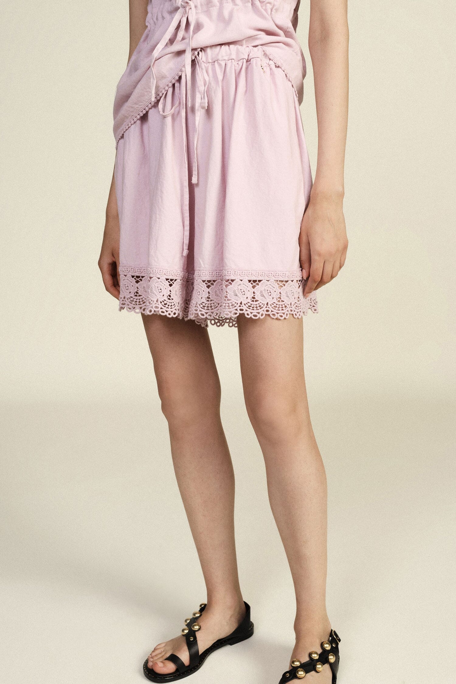 Short Regular Fit With Sangallo Lace Trim Dixie