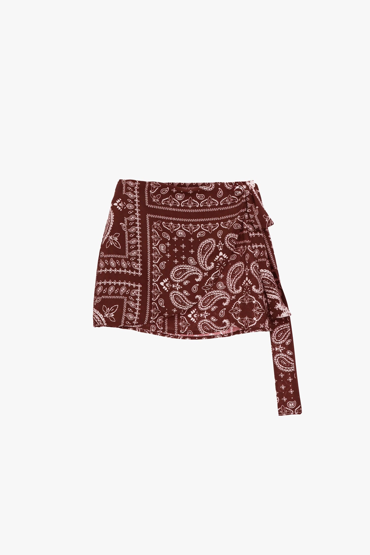 Dixie Bandana Pattern Short Skirt With Side Knot