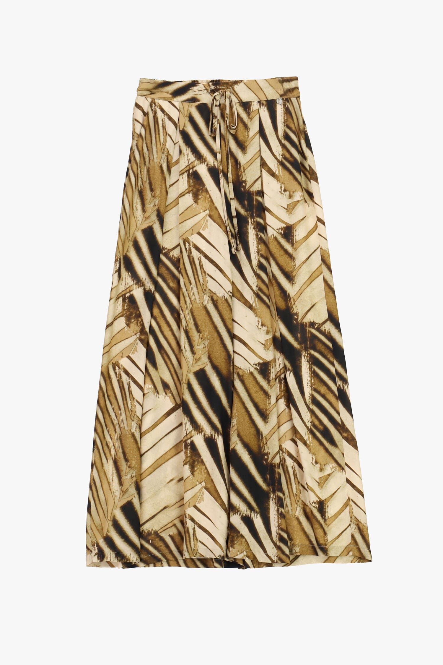 Graphic Print Palace Trousers With Adjustable Waist Dixie