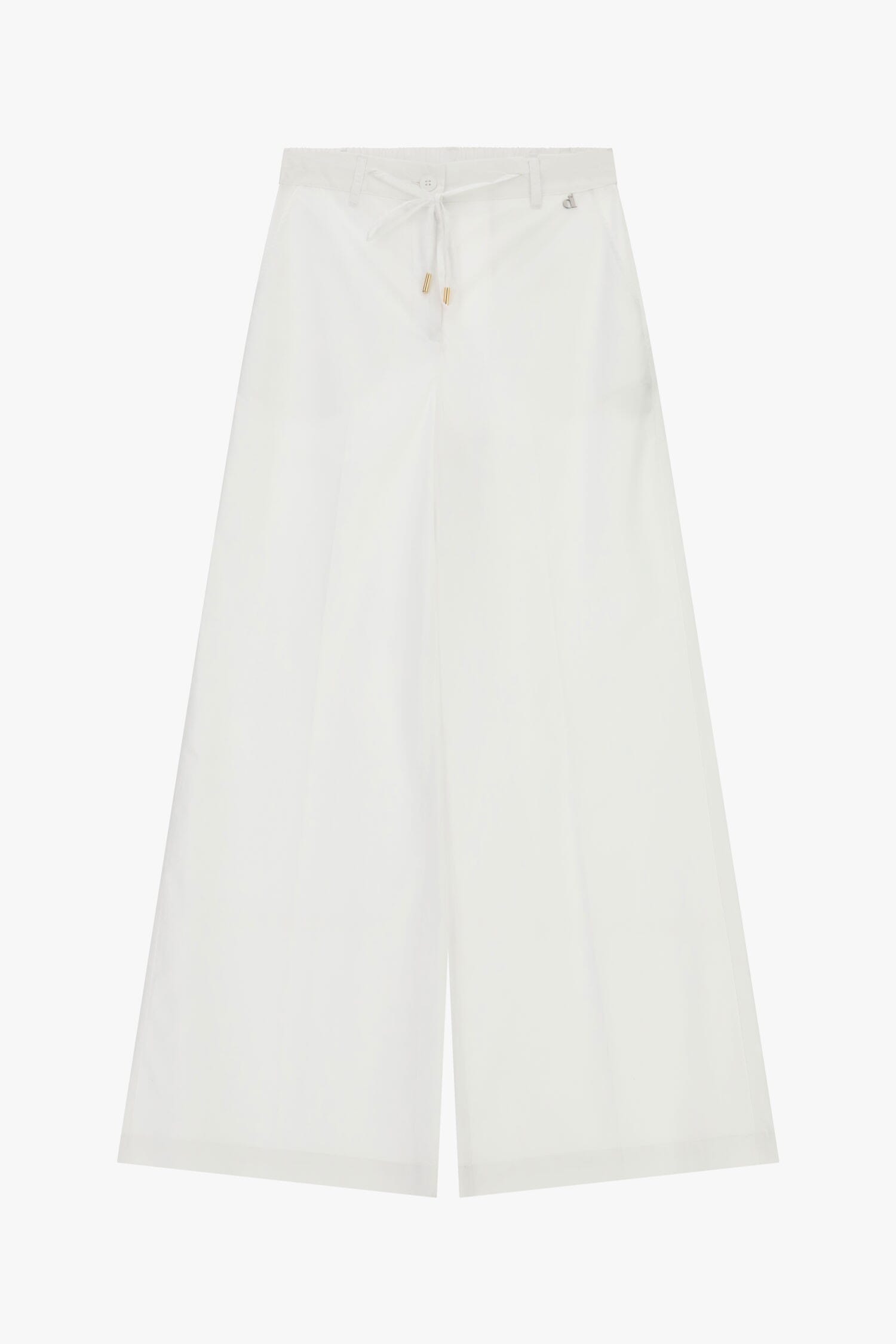 Pantaloni Palazzo Con Coulisse In Vita E Dettagli Metallici Dixie