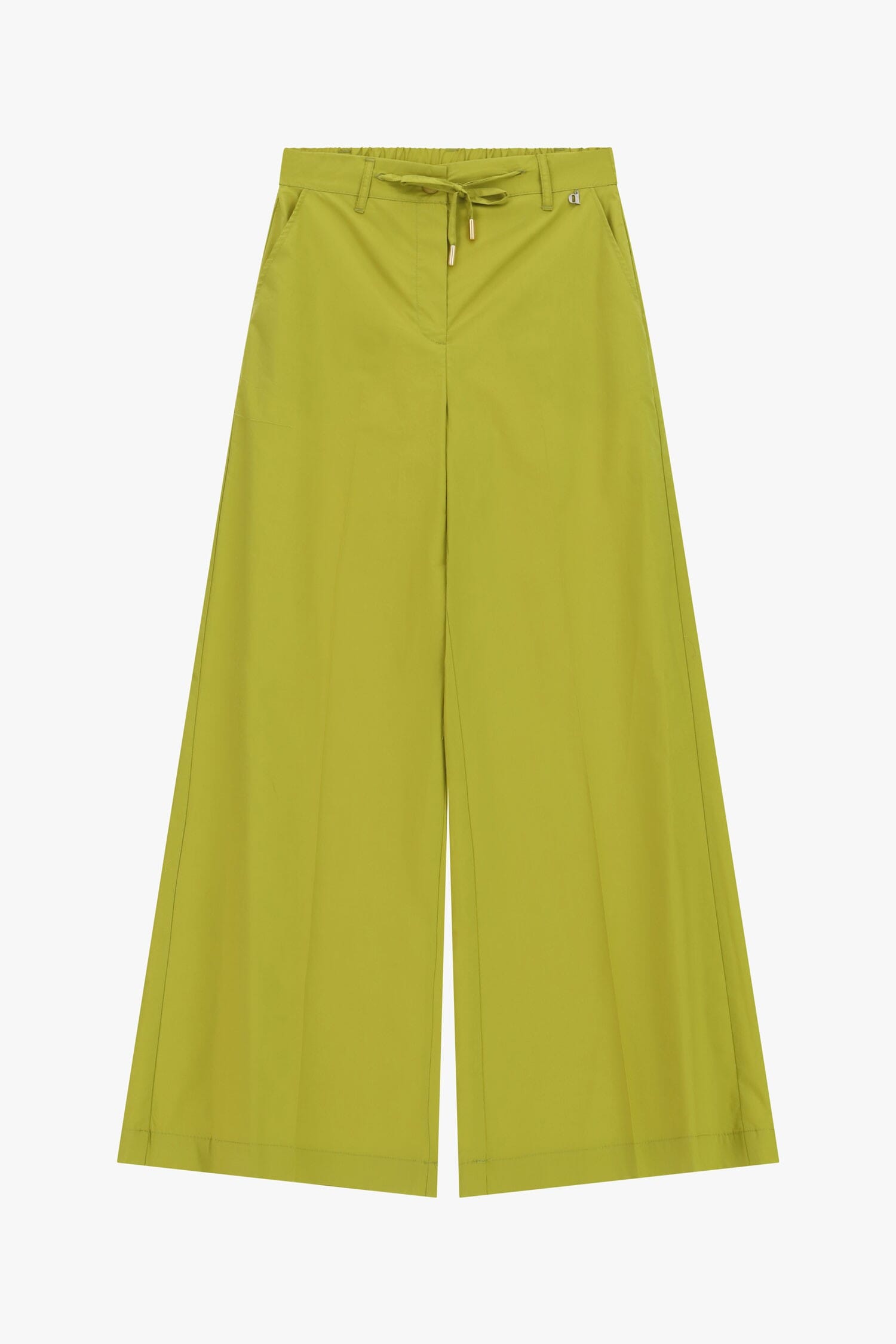 Palazzo Trousers With Drawstring Waist And Metallic Detailing Dixie