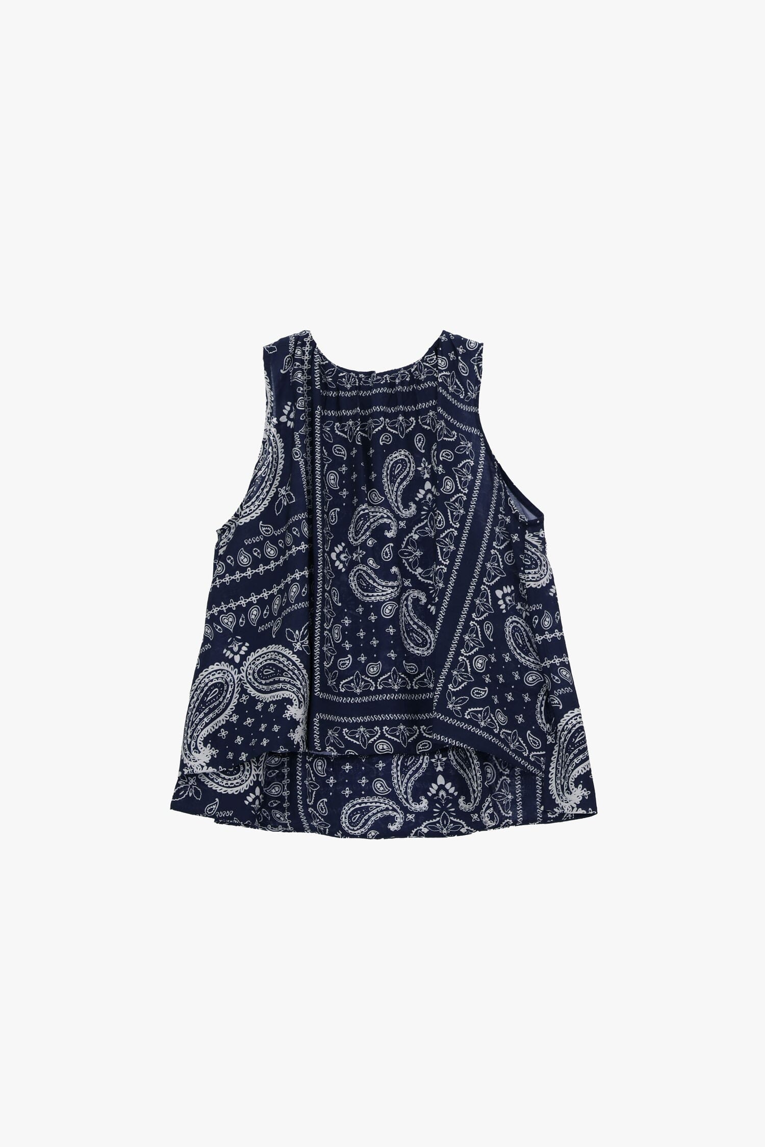 Dixie Patchwork Paisley Print Flared Top