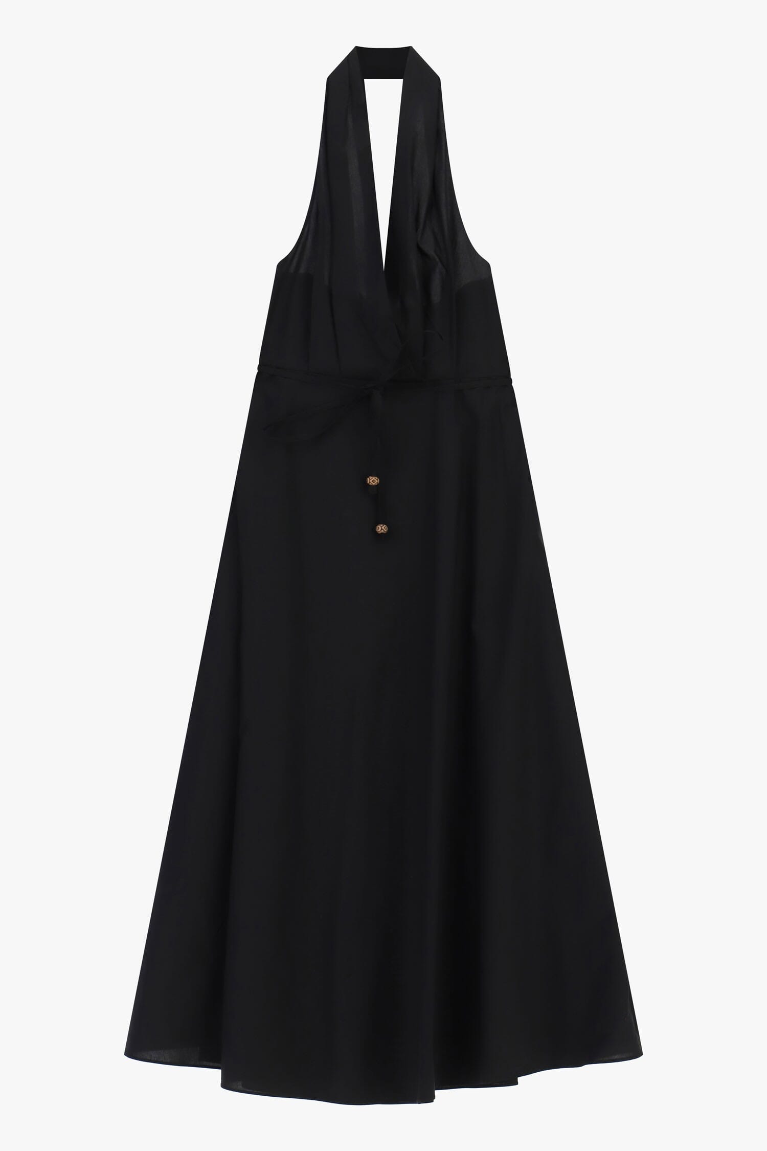 Abito Lungo Scollo All\'Americana E Cintura Dixie