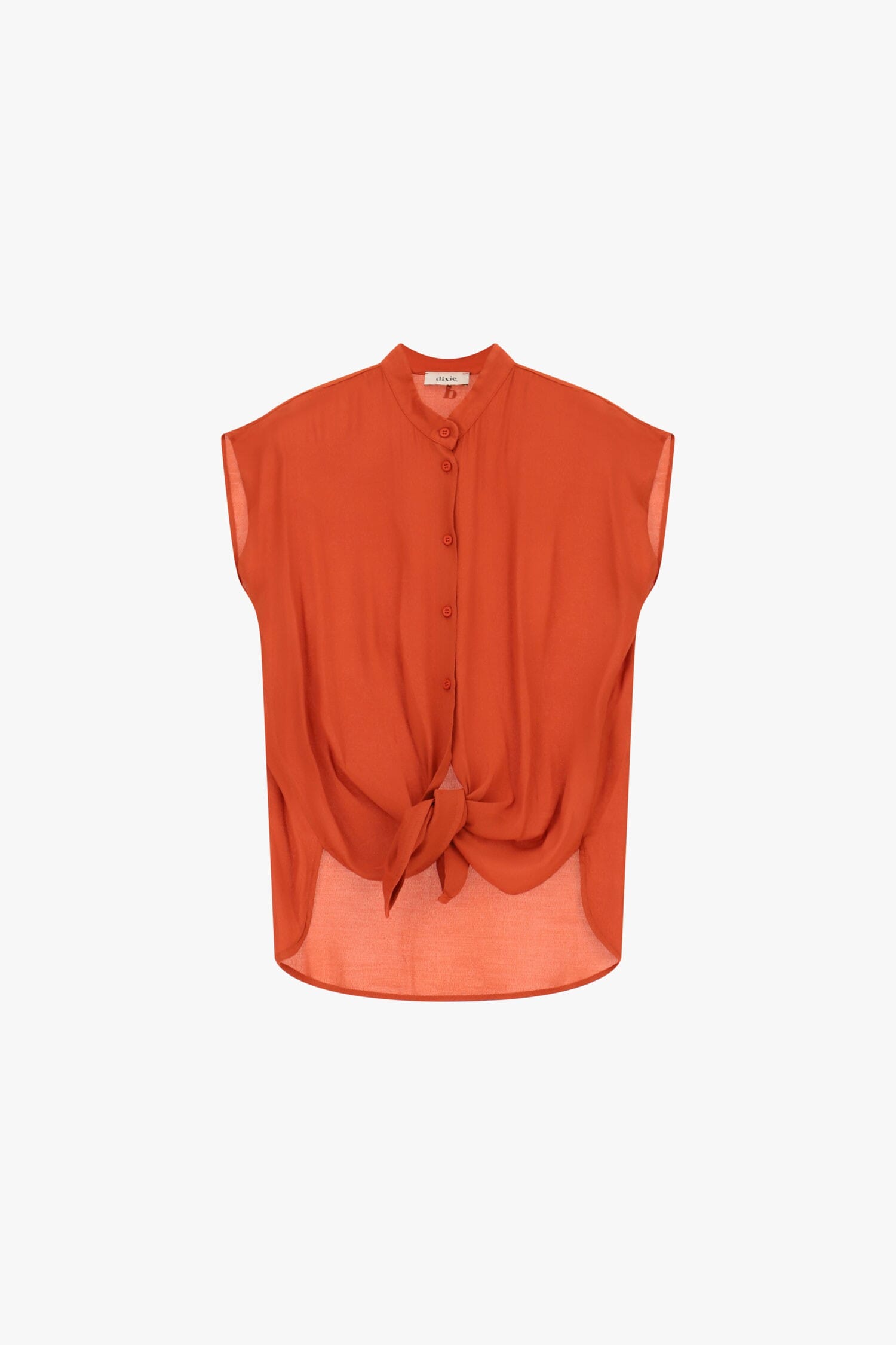 Camicia Senza Maniche Con Nodo Frontale Dixie