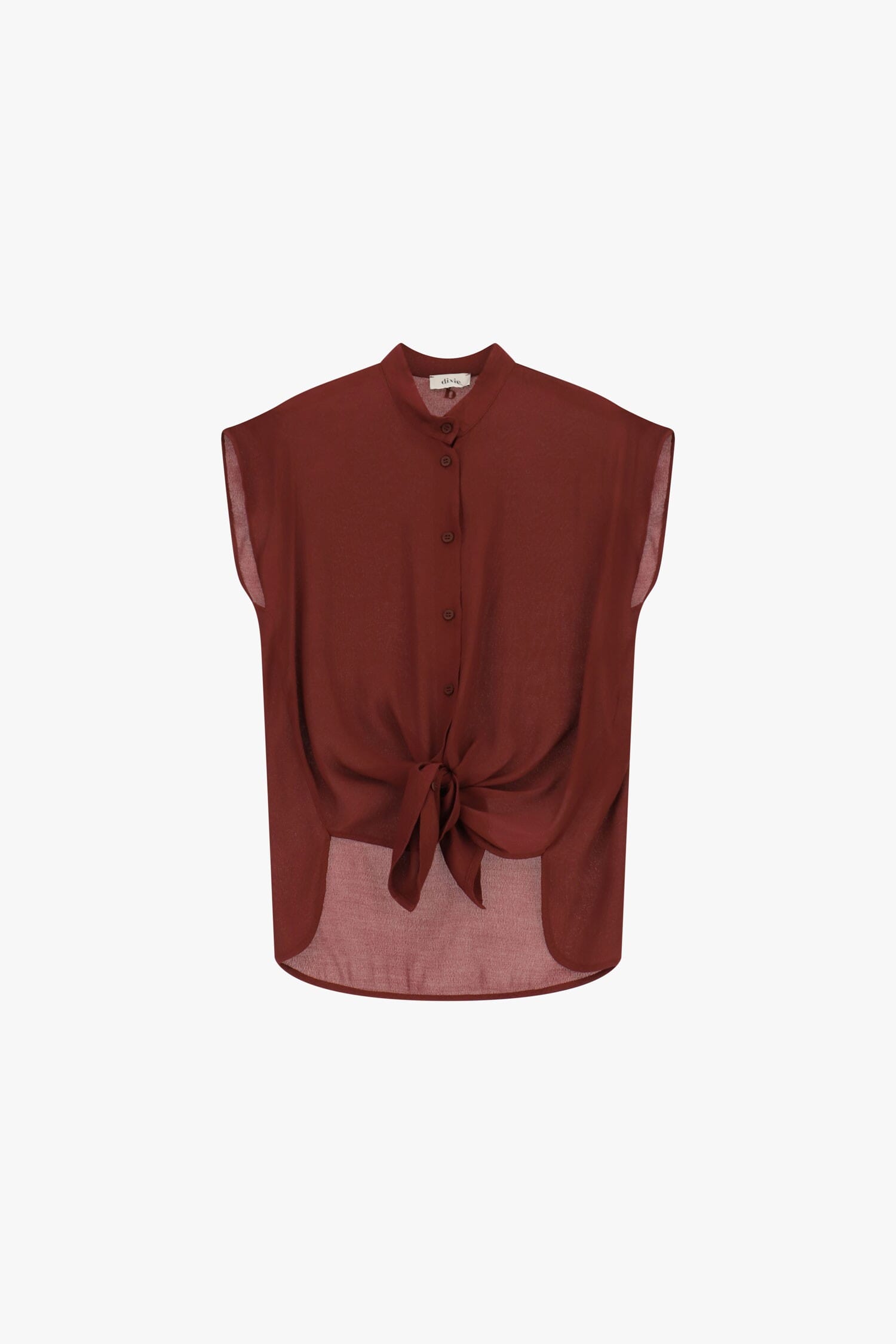 Camicia Senza Maniche Con Nodo Frontale Dixie