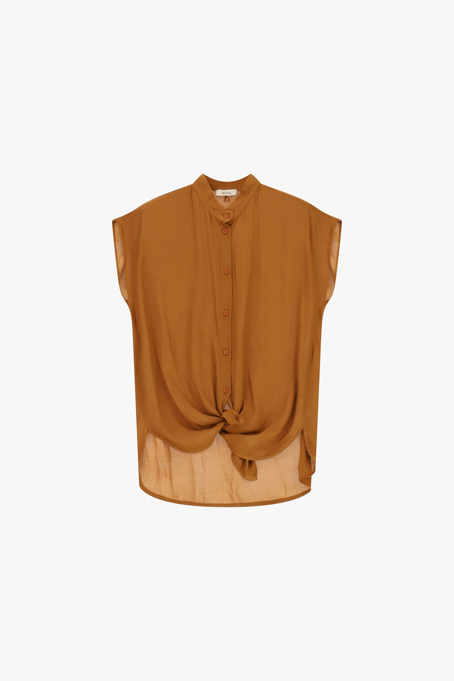 Camicia Senza Maniche Con Nodo Frontale Dixie