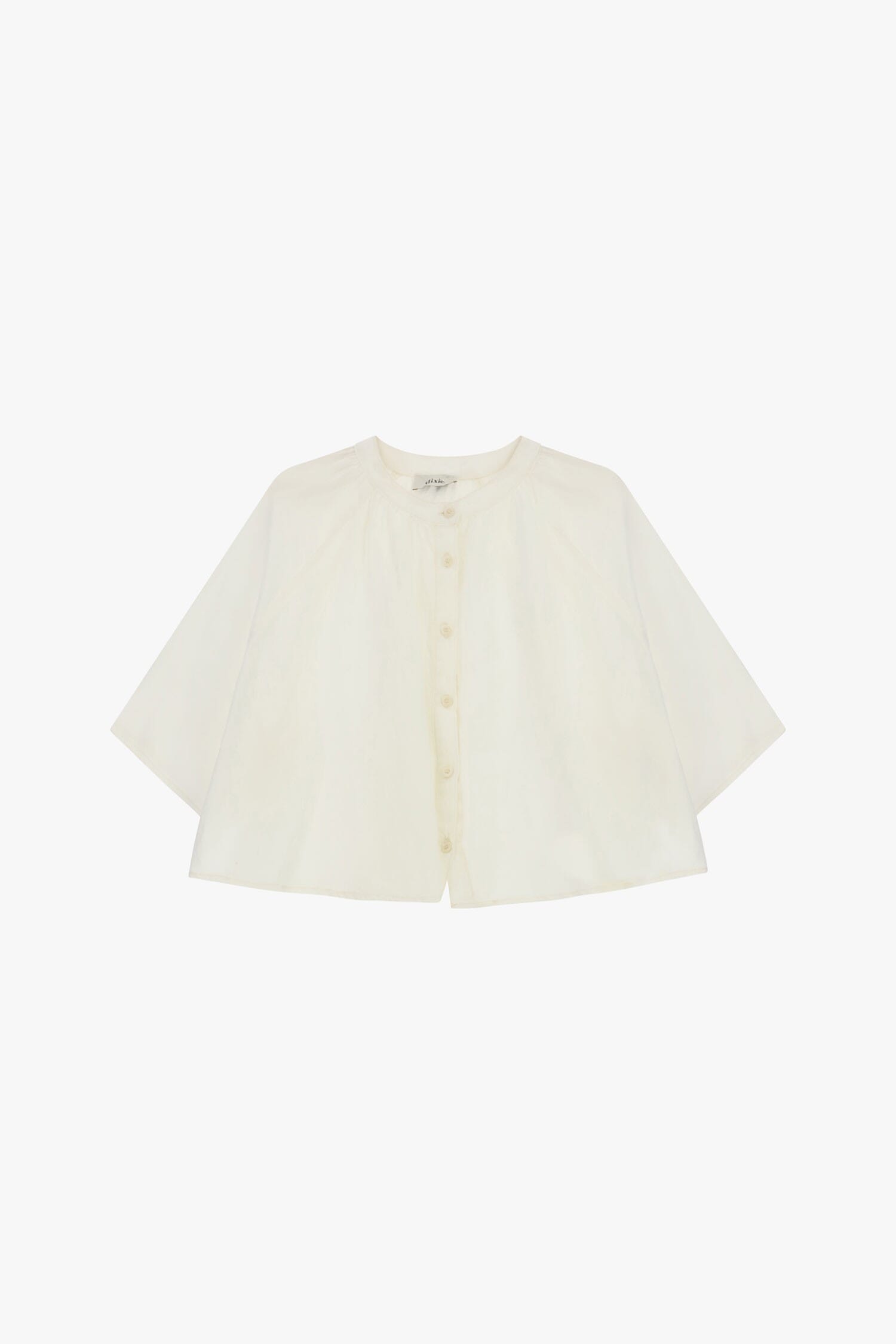 Camicia Ampia Con Maniche A Tre Quarti E Bottoni Dixie