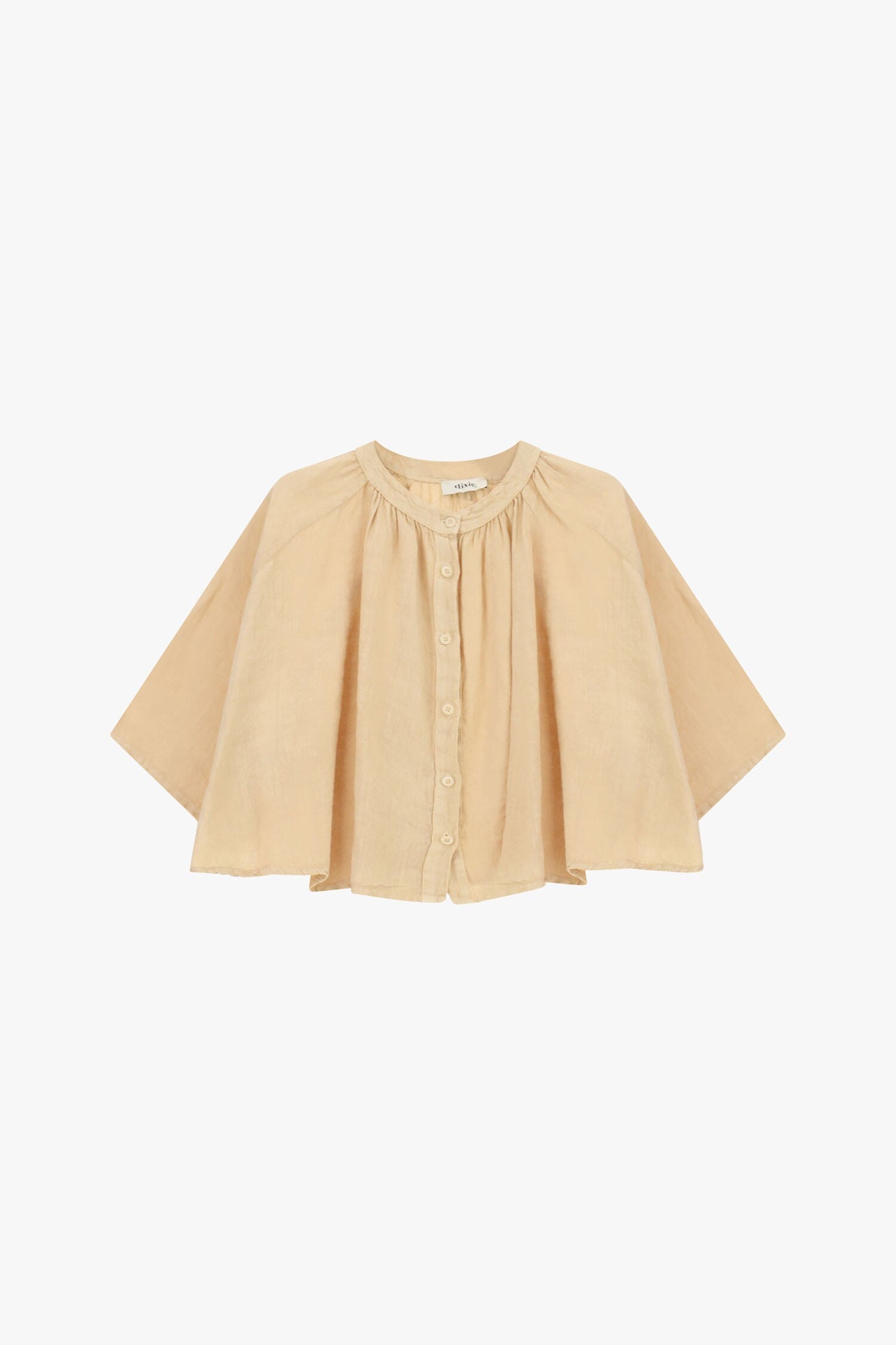 Camicia Ampia Con Maniche A Tre Quarti E Bottoni Dixie