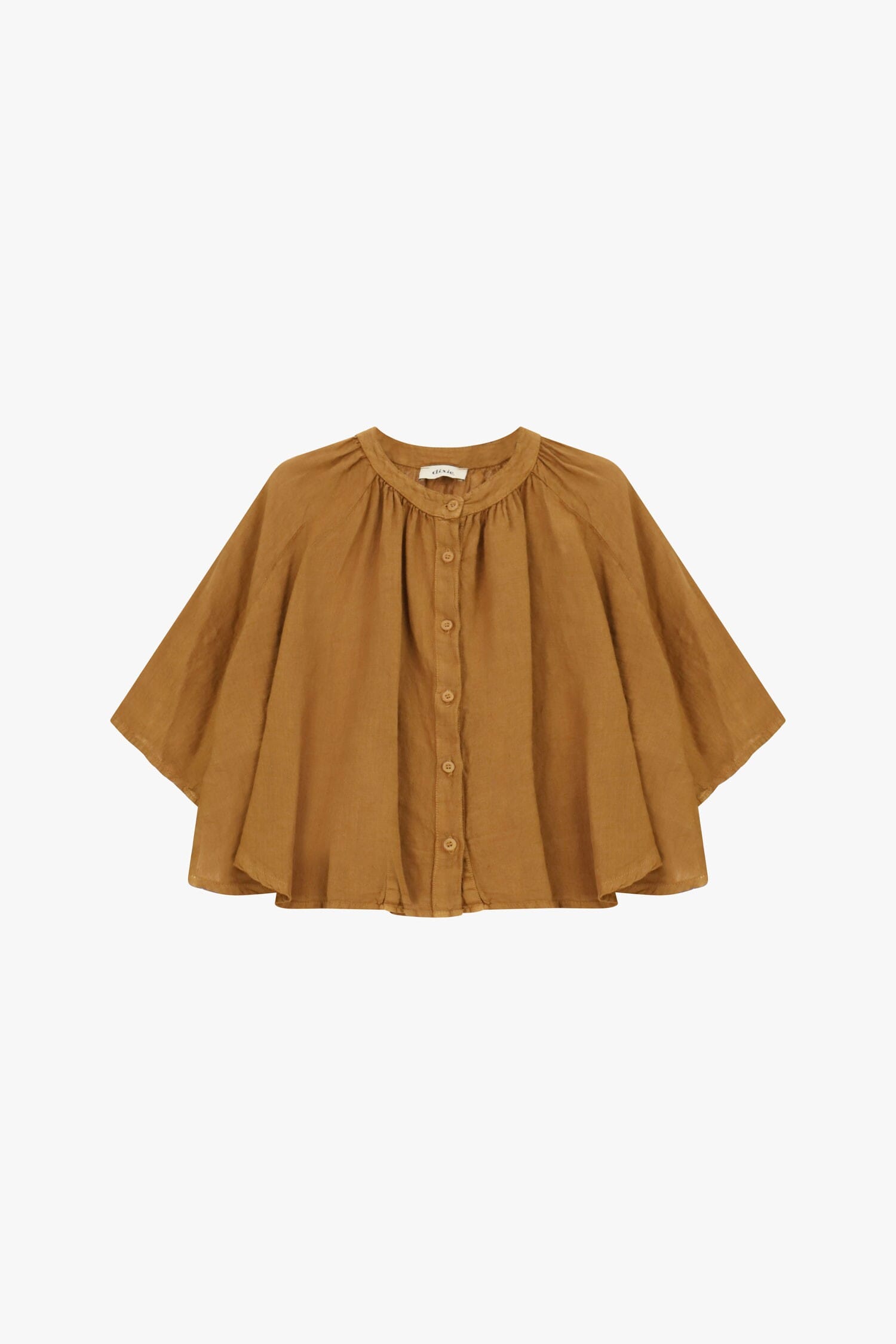 Camicia Ampia Con Maniche A Tre Quarti E Bottoni Dixie