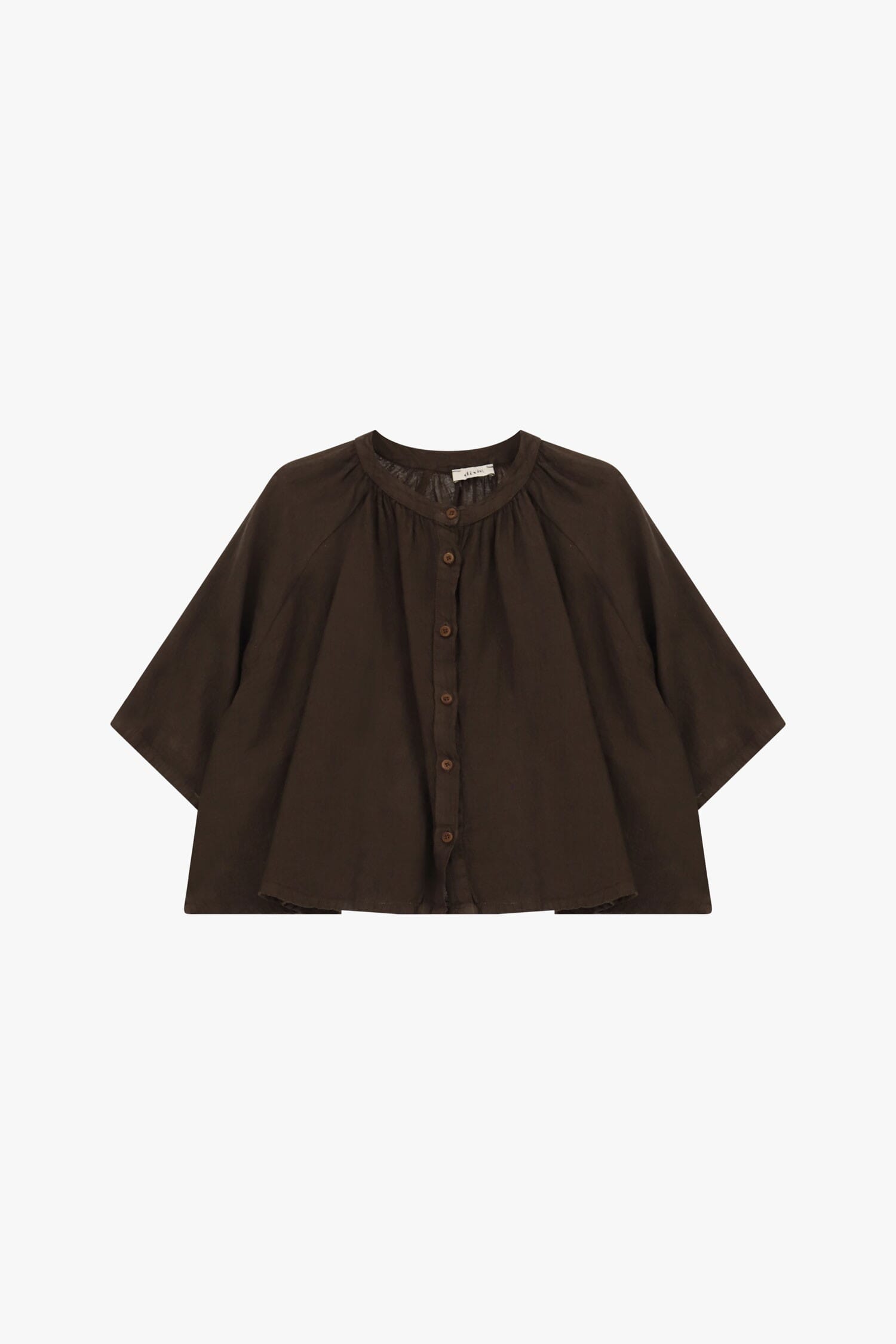 Camicia Ampia Con Maniche A Tre Quarti E Bottoni Dixie