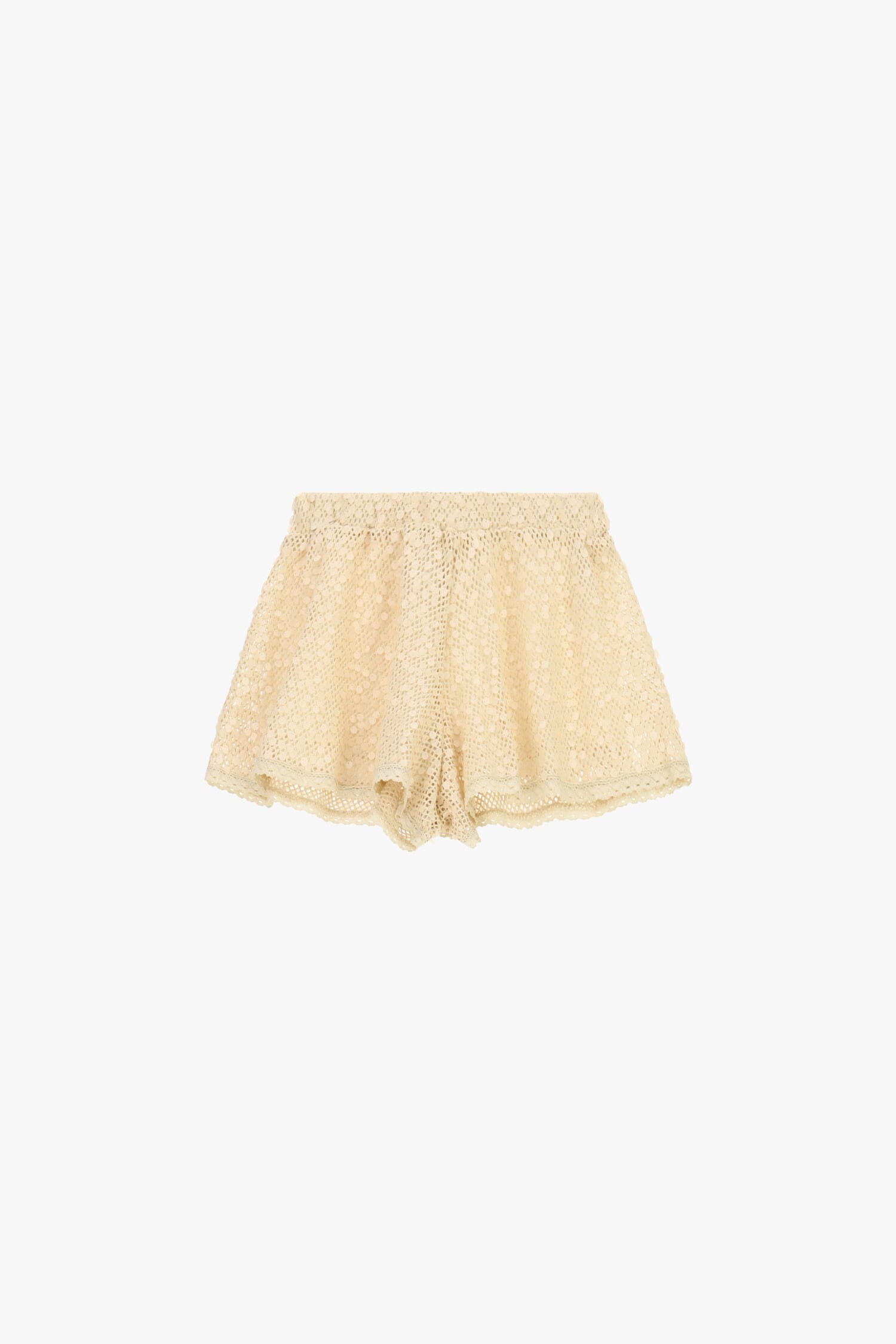 Short en dentelle avec coupe large et taille élastiquée Dixie