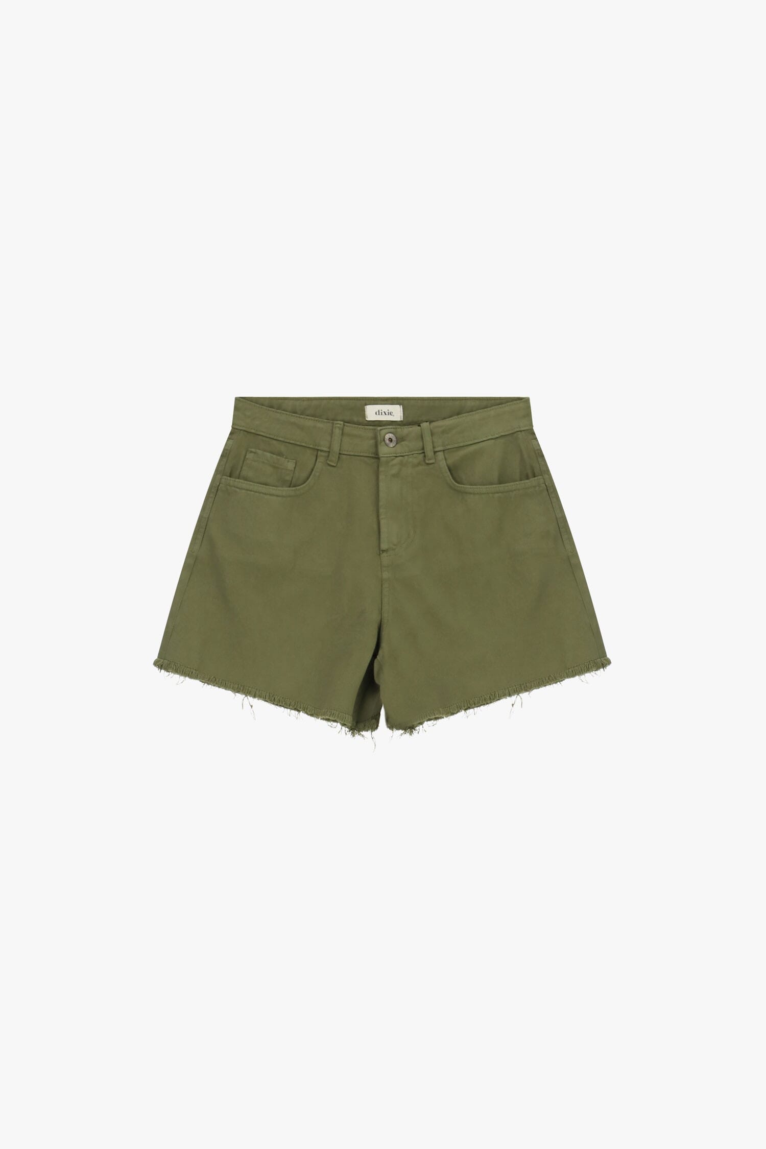 Short à coupe régulière avec détails effilochés et poches Dixie