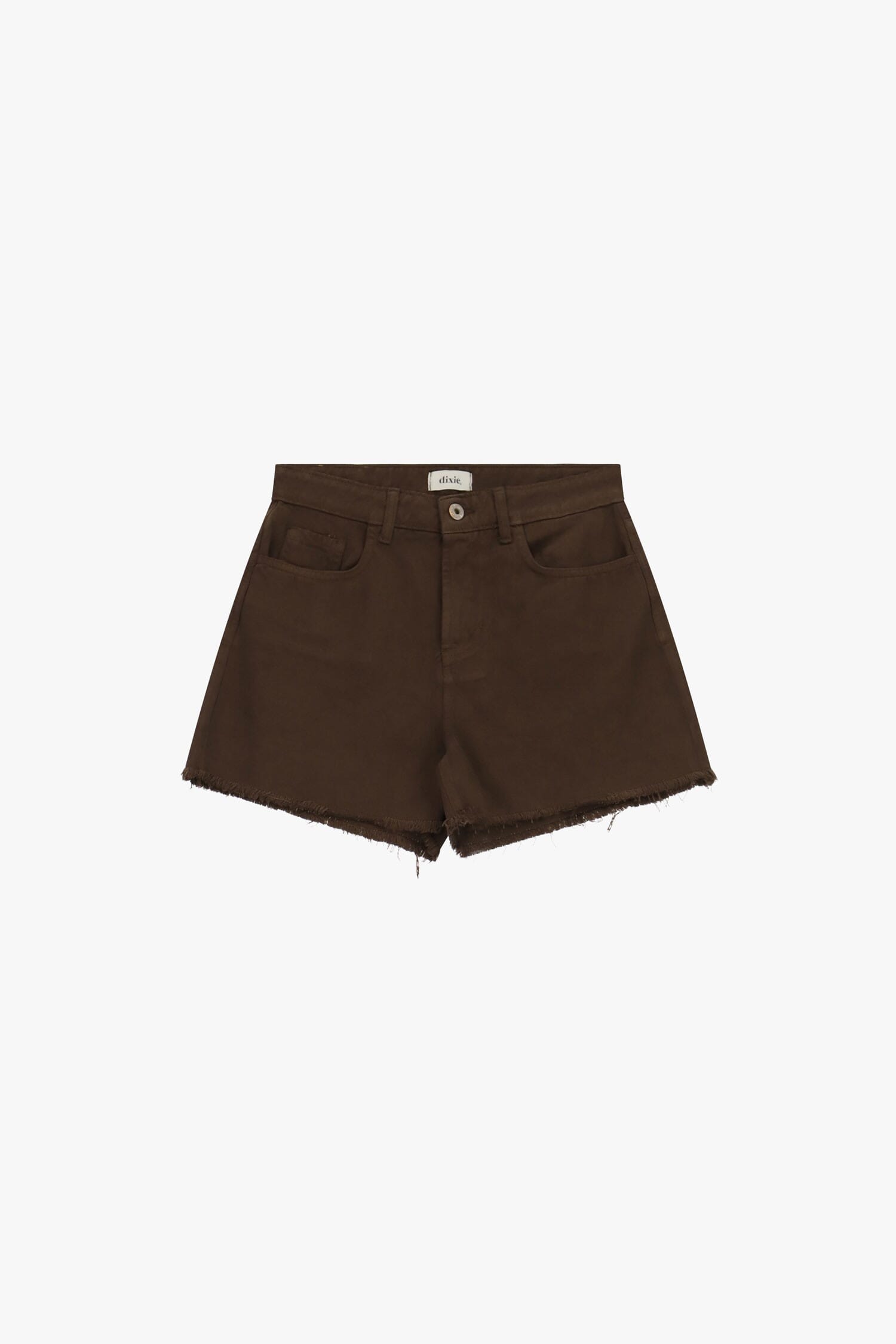 Short à coupe régulière avec détails effilochés et poches Dixie
