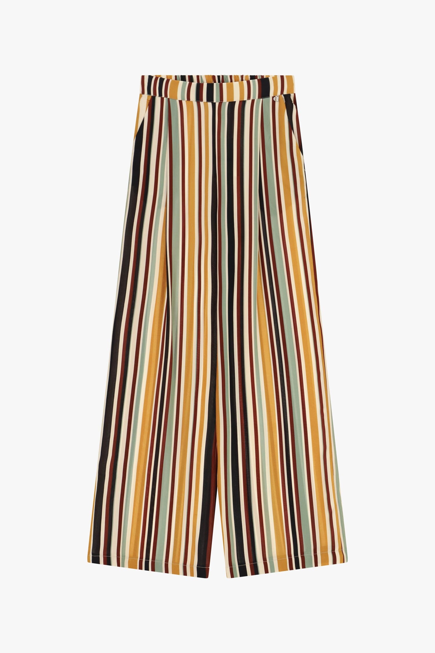 Pantalon de palace rayé Dixie à taille extensible