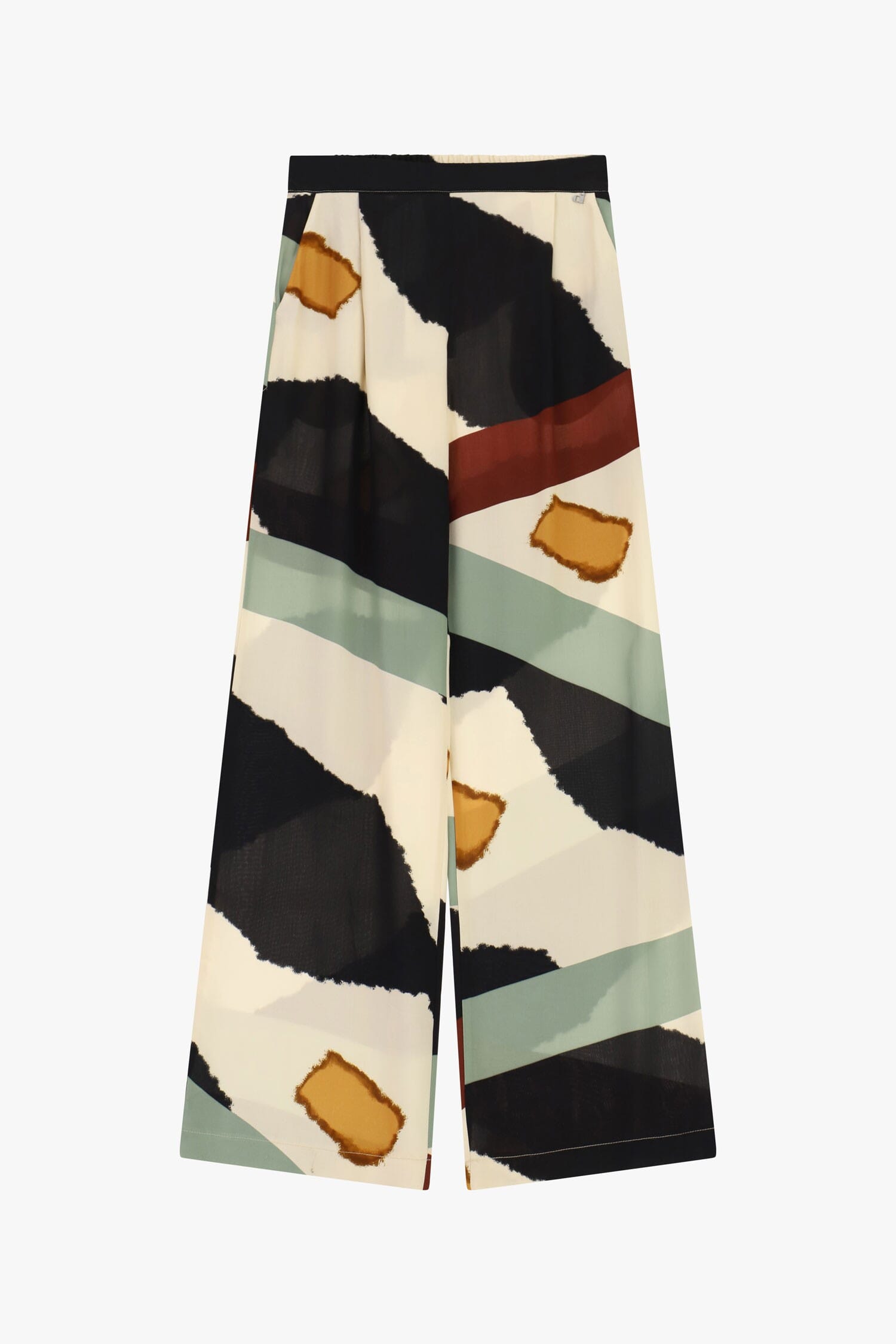 Pantalon de palace à jambes larges Dixie à imprimé géométrique