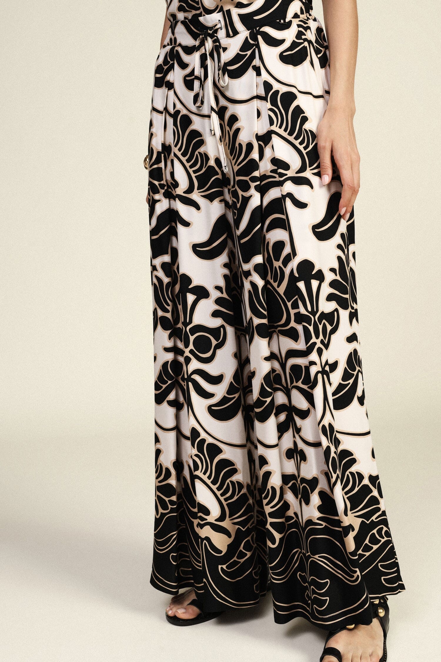 Pantalon à taille élastiquée Dixie, imprimé floral Palace
