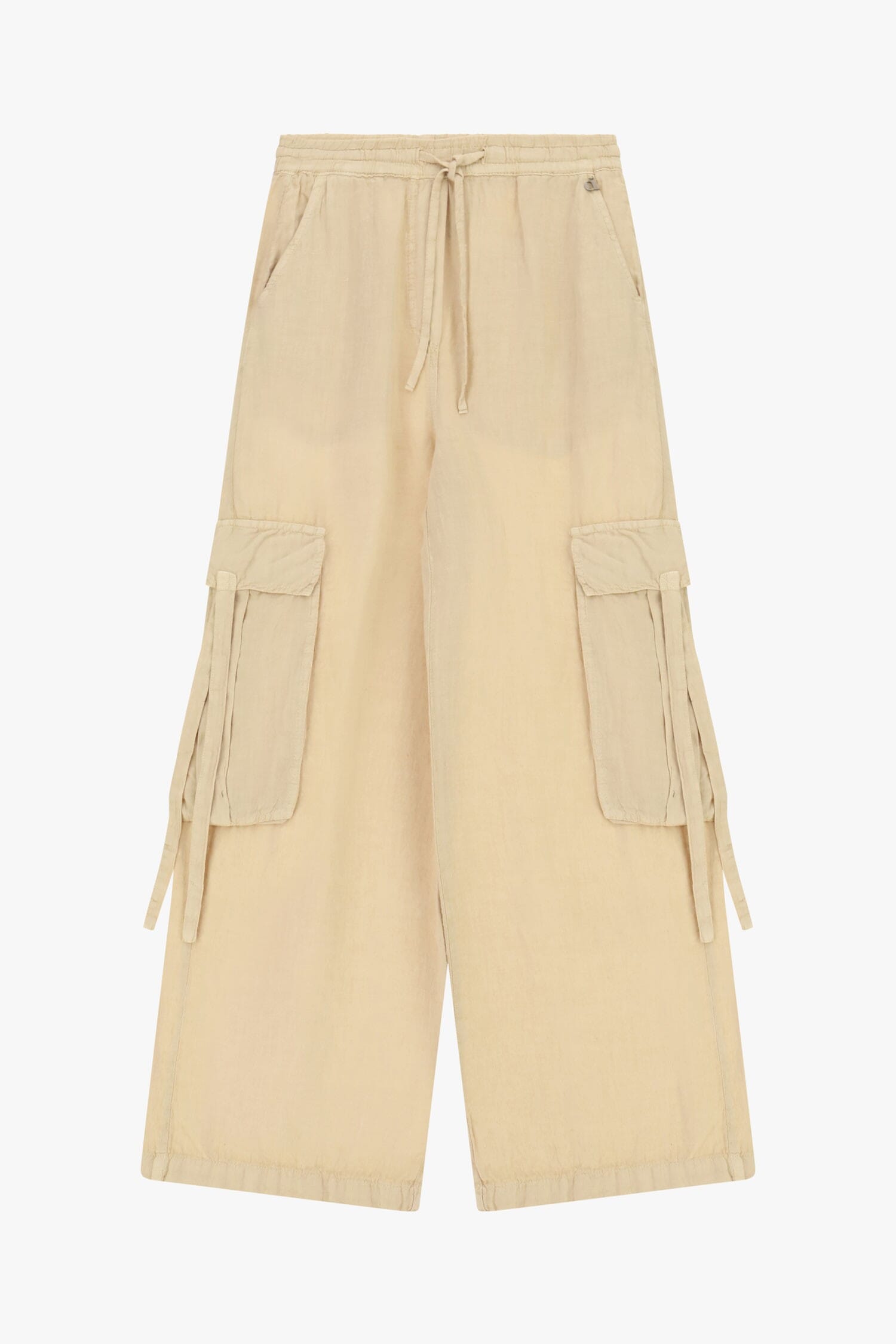 Pantaloni Palazzo Con Tasche Cargo Laterali E Coulisse Dixie