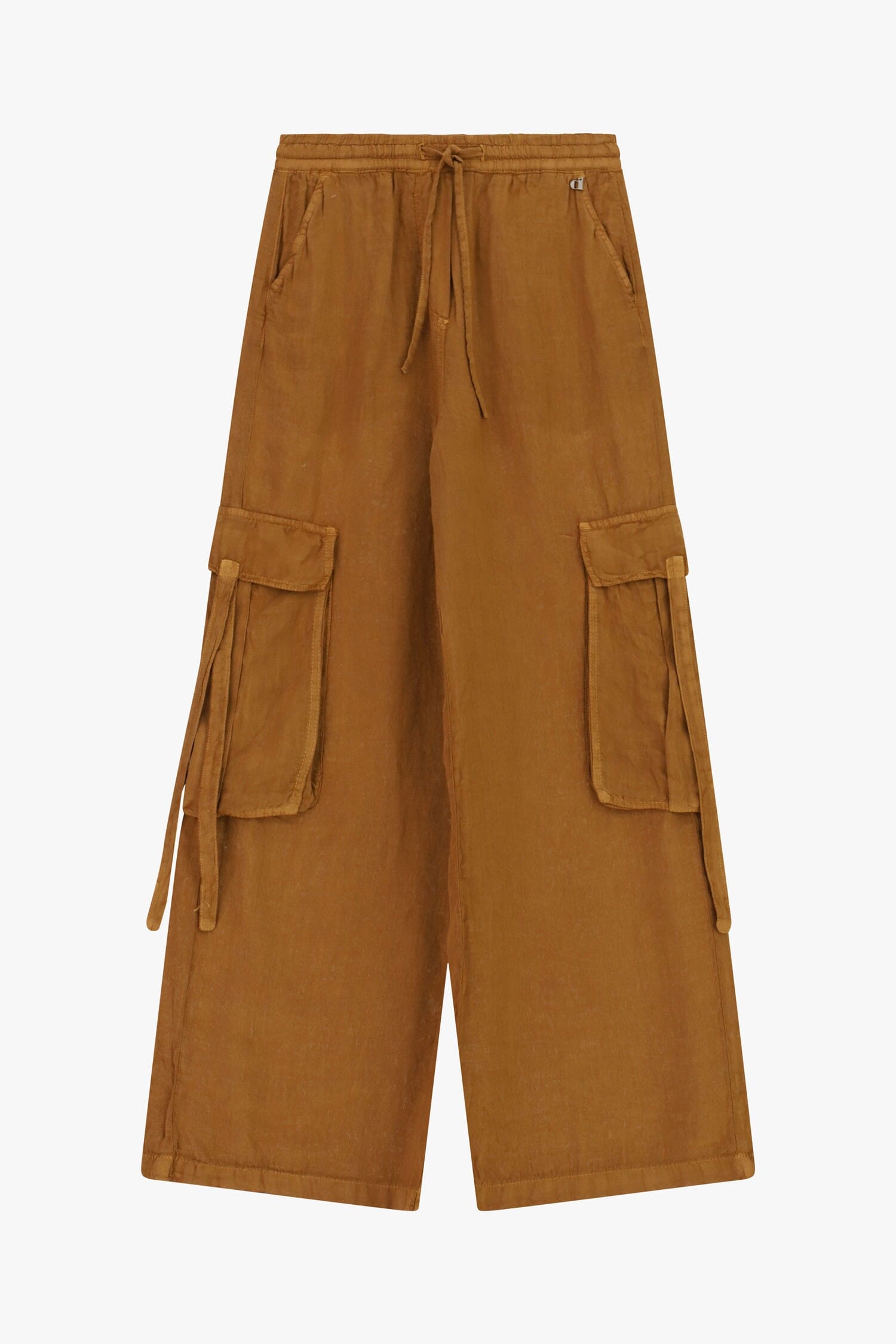Pantaloni Palazzo Con Tasche Cargo Laterali E Coulisse Dixie