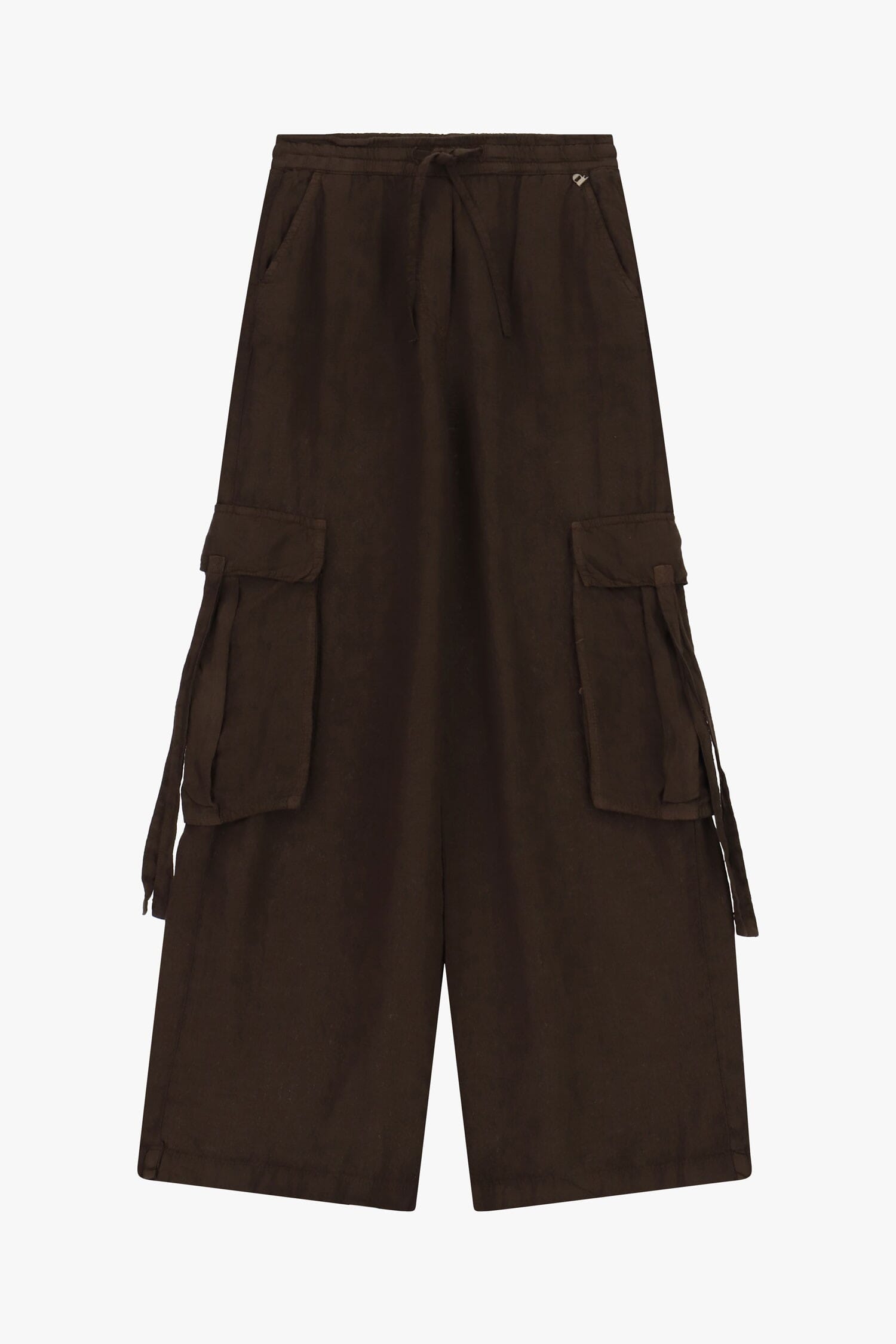 Pantaloni Palazzo Con Tasche Cargo Laterali E Coulisse Dixie