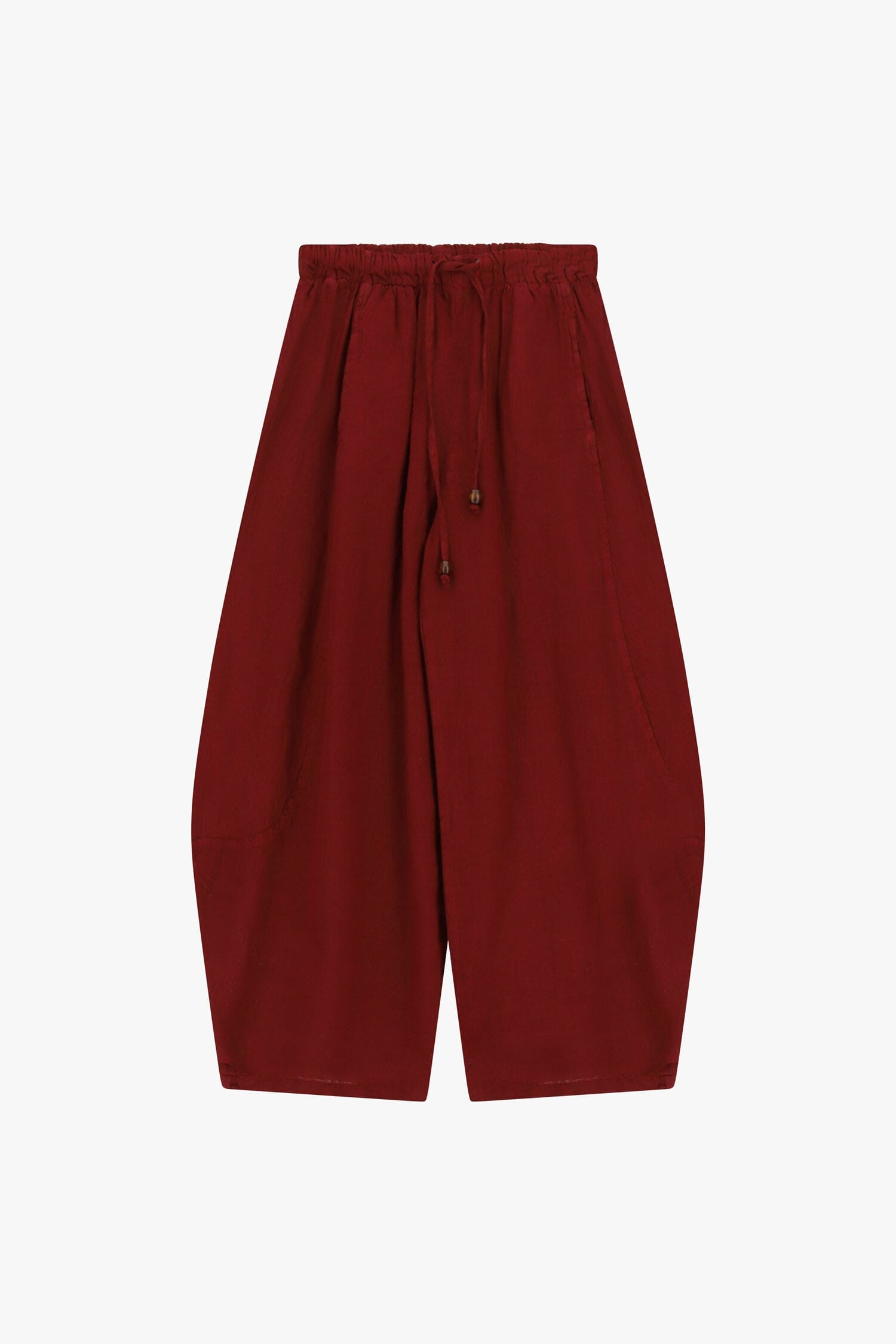Pantaloni Palazzo Cropped Con Elastico E Coulisse Dixie