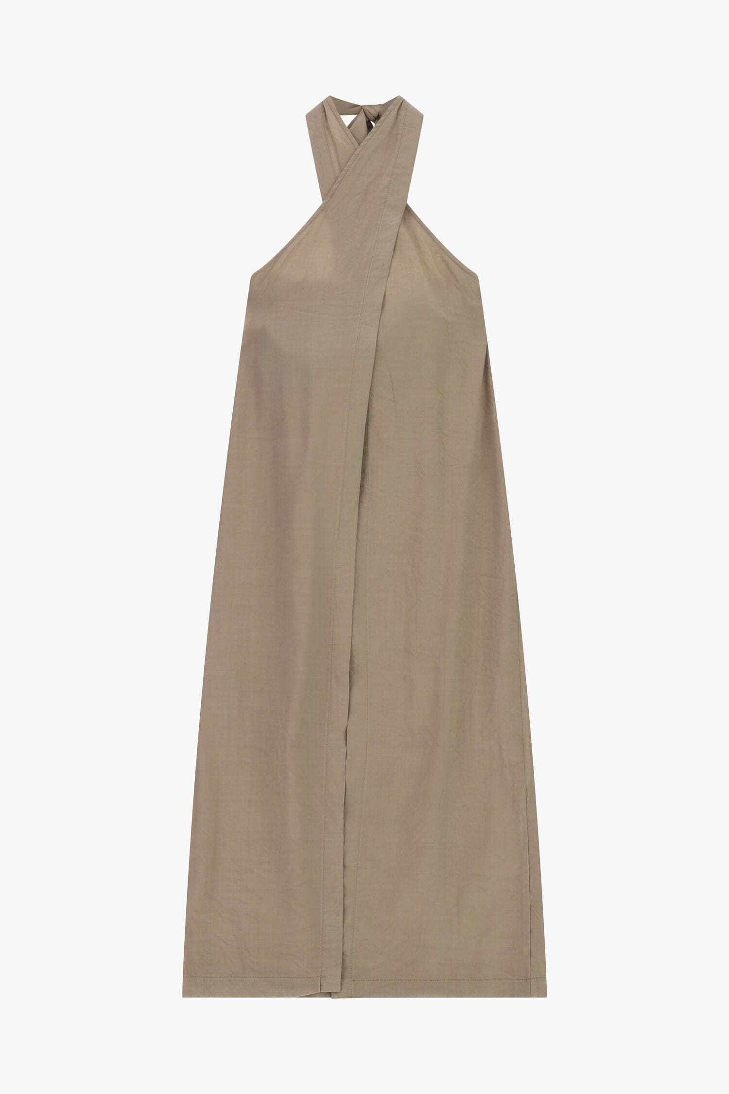 Long Sleeveless Top With Cross Neckline Dixie