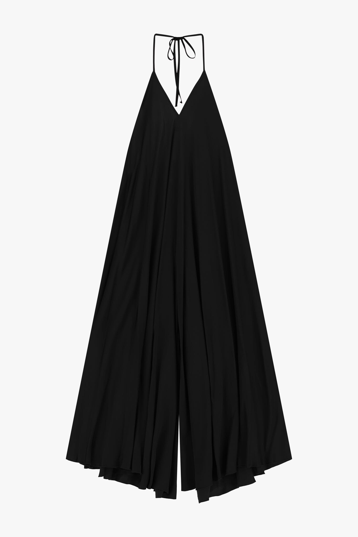 Dixie Wide V-neck Jumpsuit With Thin Straps