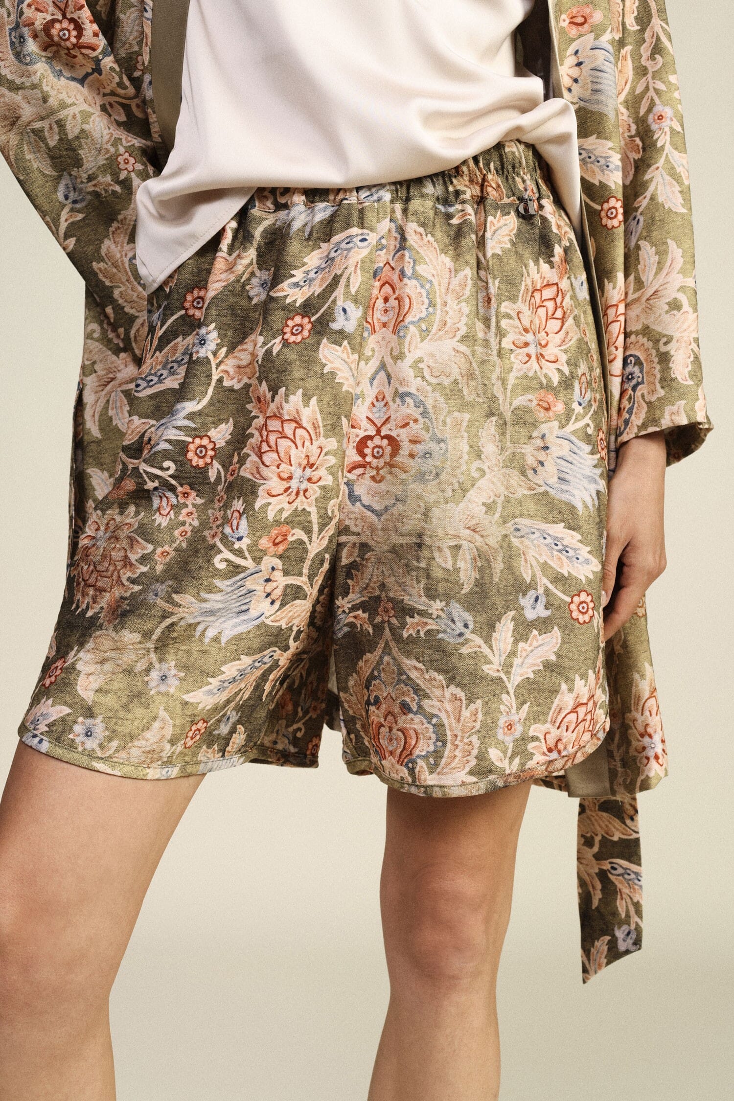 Shorts Regular-Fit Con Stampa Floreale Elasticizzata Dixie