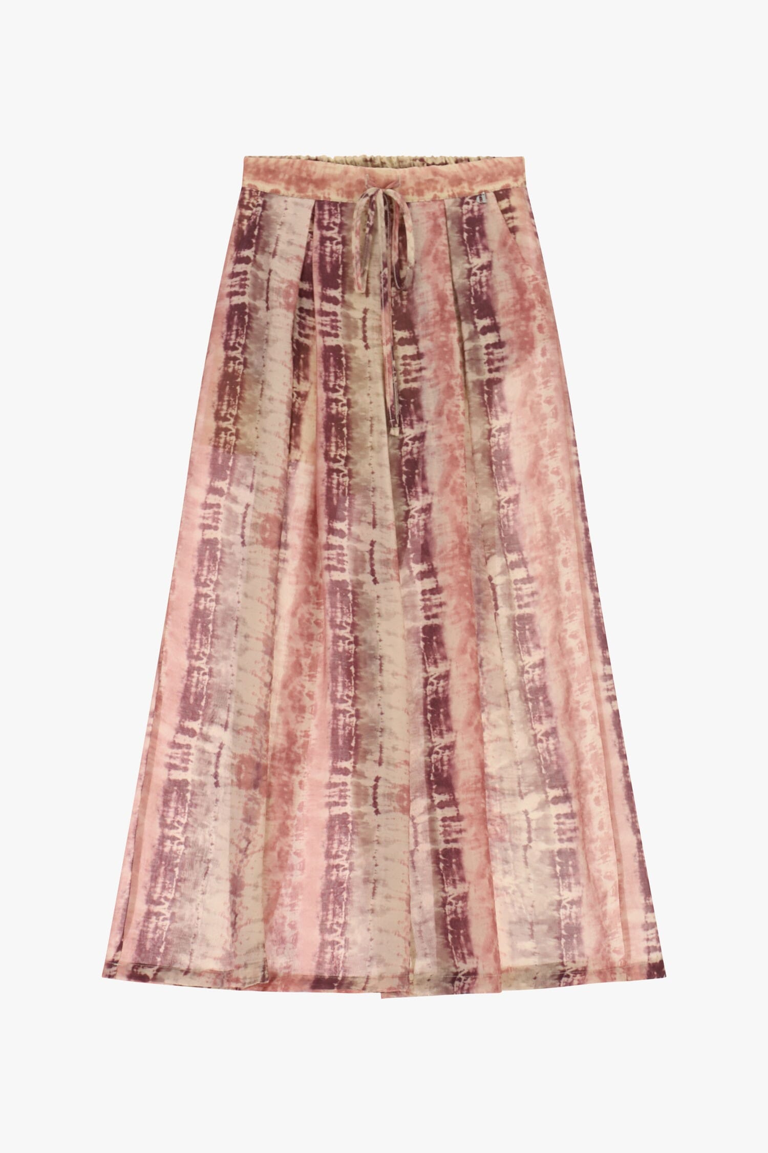 Pantaloni Palazzo Stampa Tie-Dye Con Coulisse Dixie