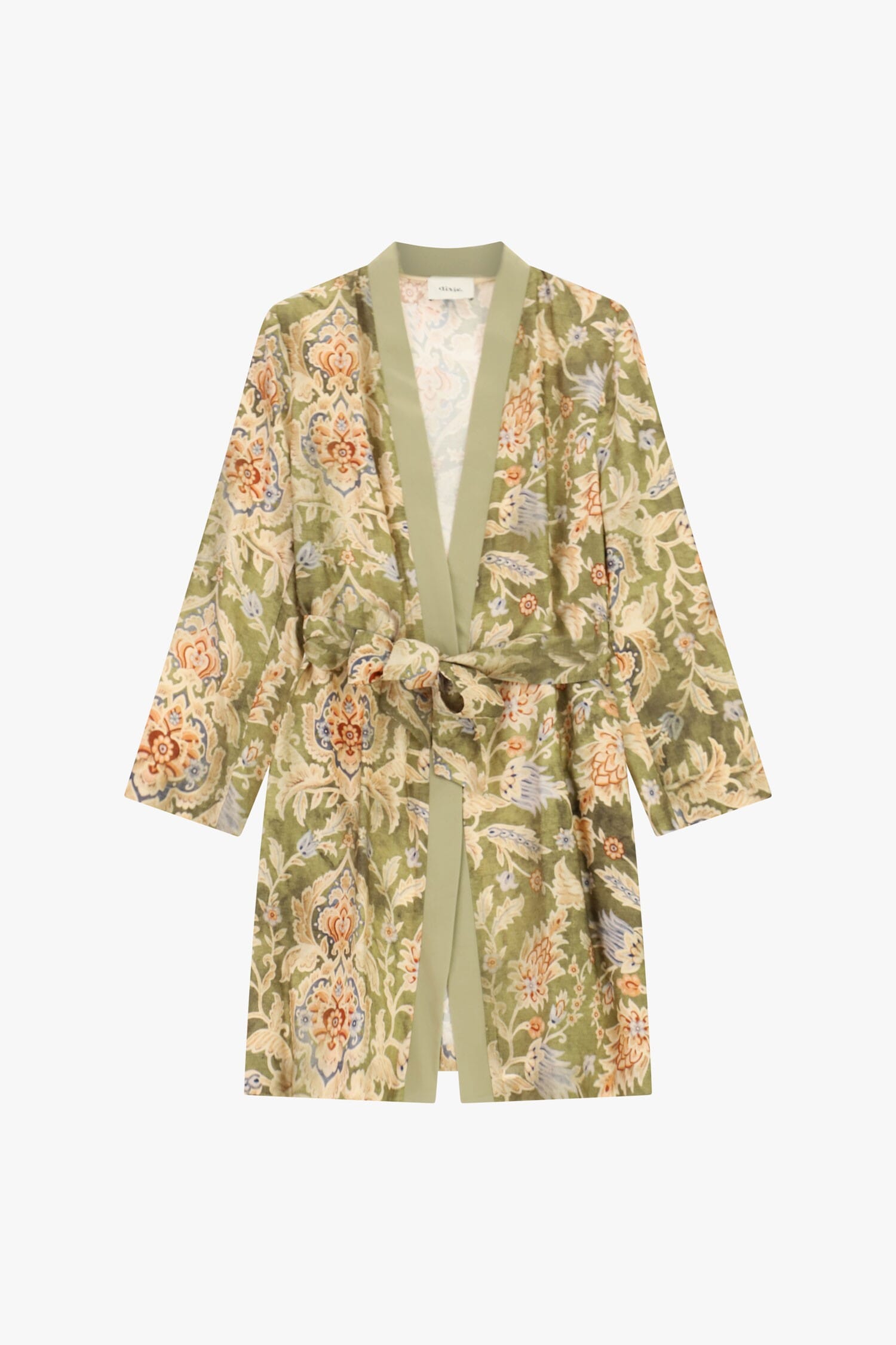 Doudoune fantaisie florale avec ceinture Dixie