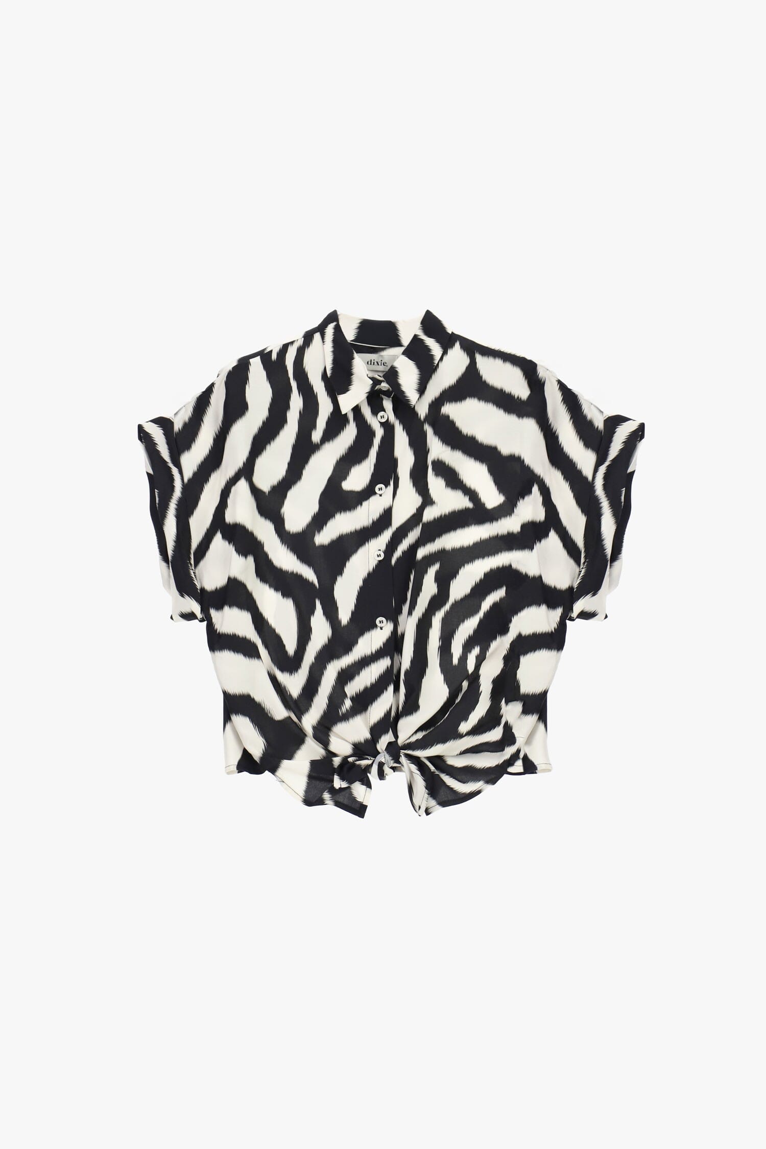 Chemise fantaisie animalière avec nœud sur le devant Dixie