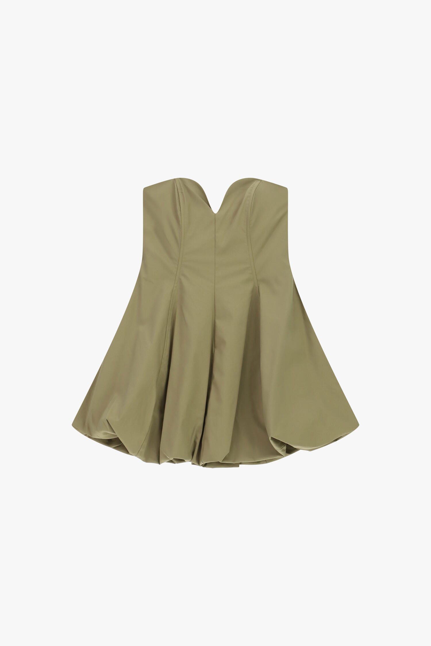 Abito Corto Bustier Drappeggiato Senza Spalline Dixie