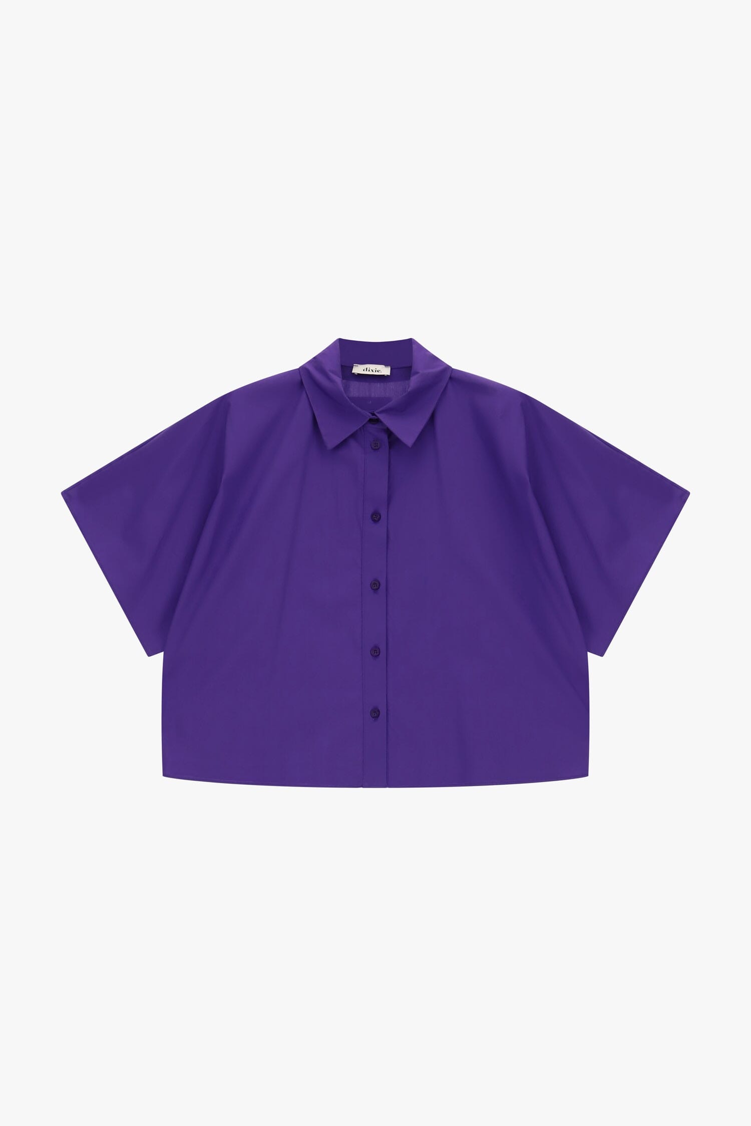 Camicia Cropped Maniche Corte Taglio Boxy Dixie
