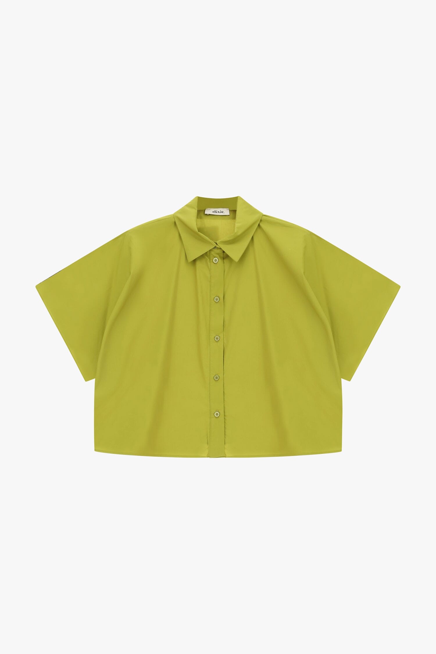 Camicia Cropped Maniche Corte Taglio Boxy Dixie