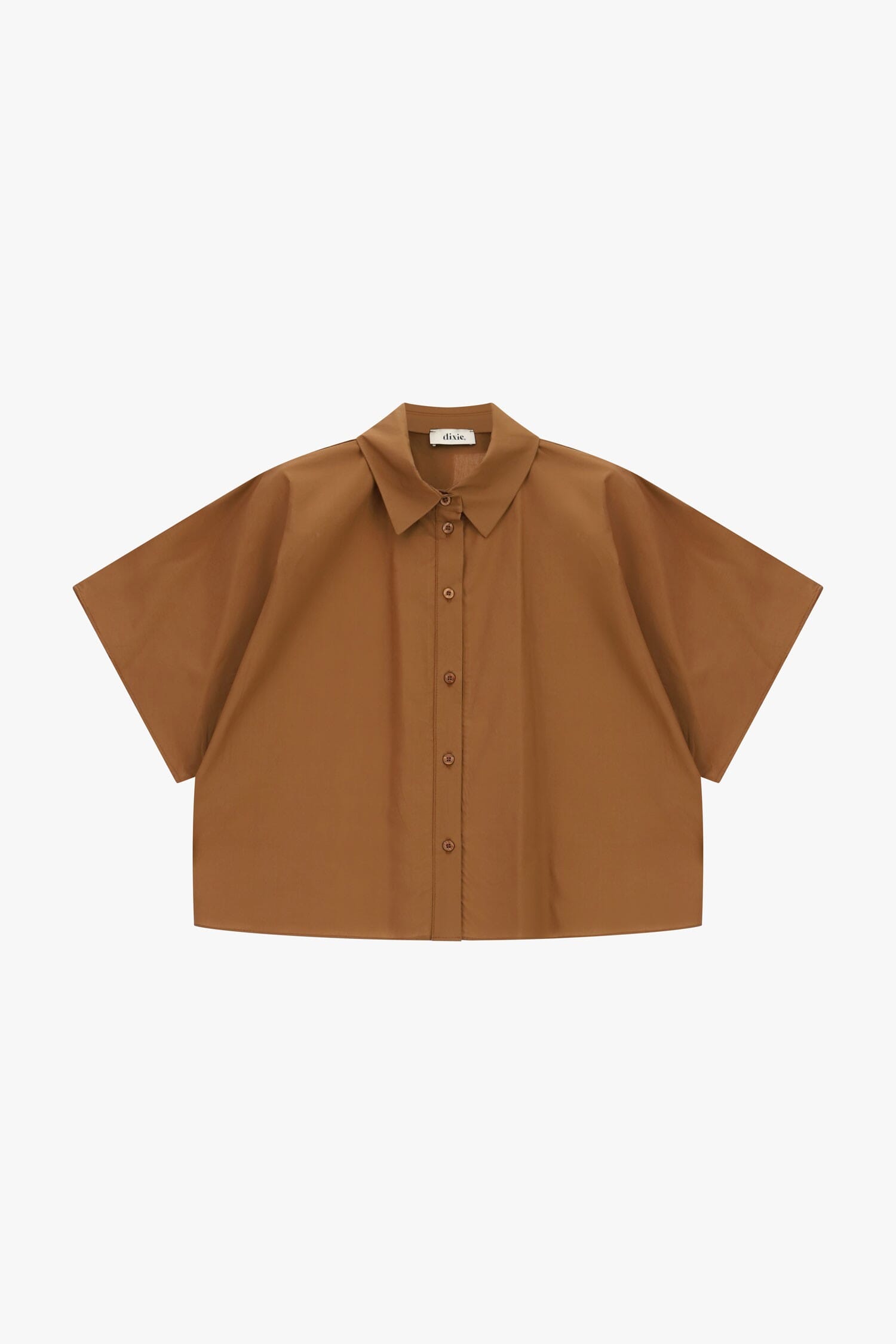 Camicia Cropped Maniche Corte Taglio Boxy Dixie