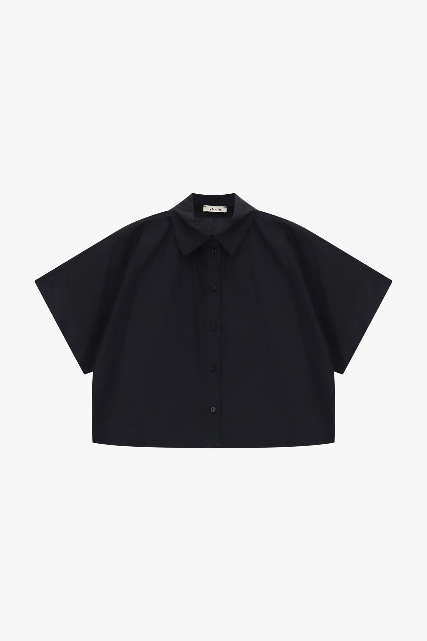 Camicia Cropped Maniche Corte Taglio Boxy Dixie