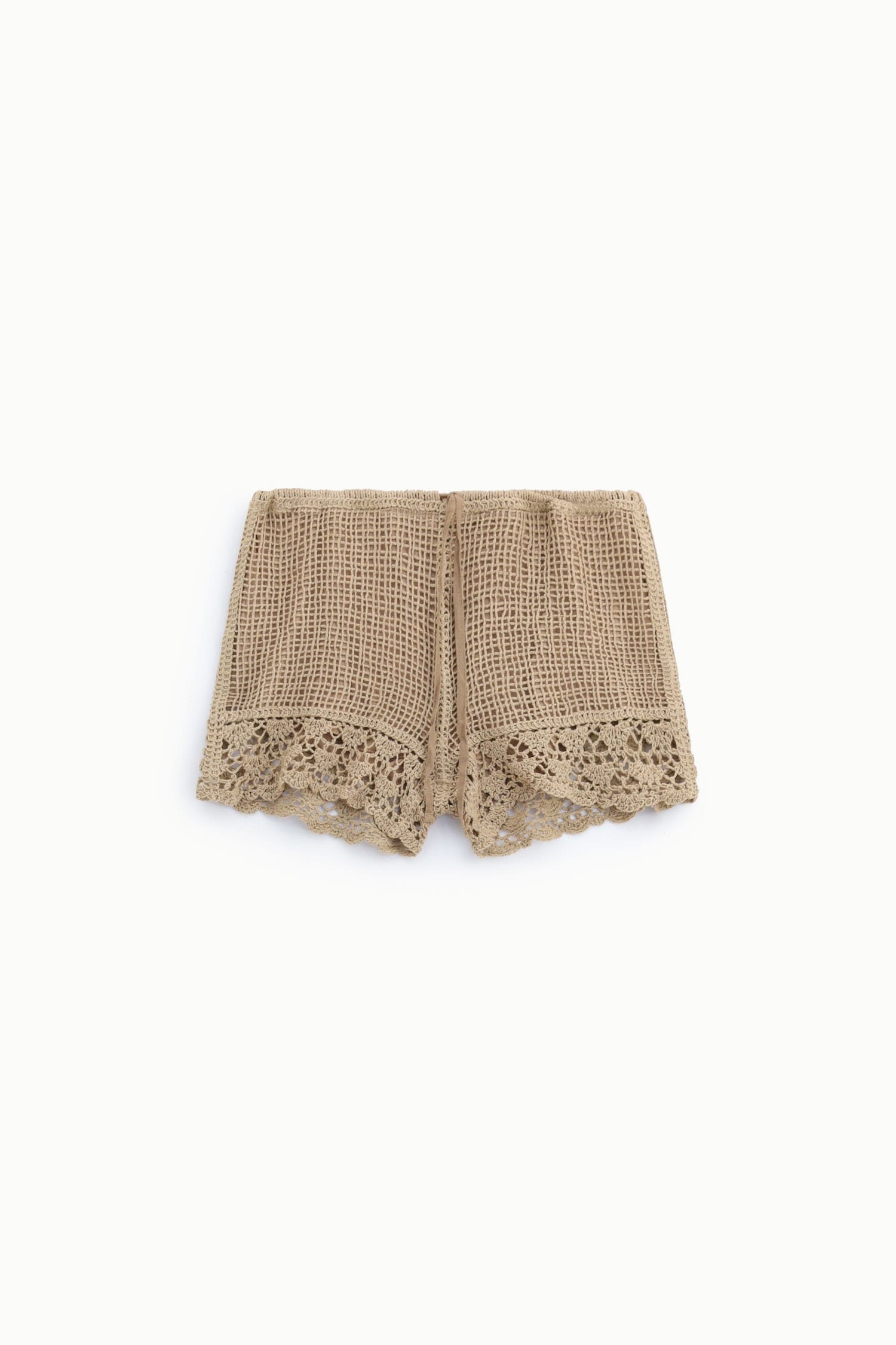 Shorts Regular-Fit Con Lavorazione Traforata E Bordo Crochet Dixie
